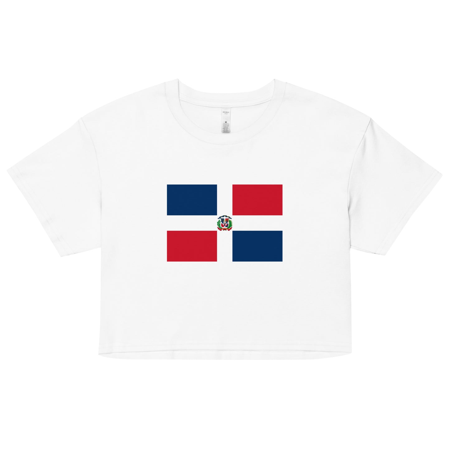 Dominica Republic Flag Women’s crop top
