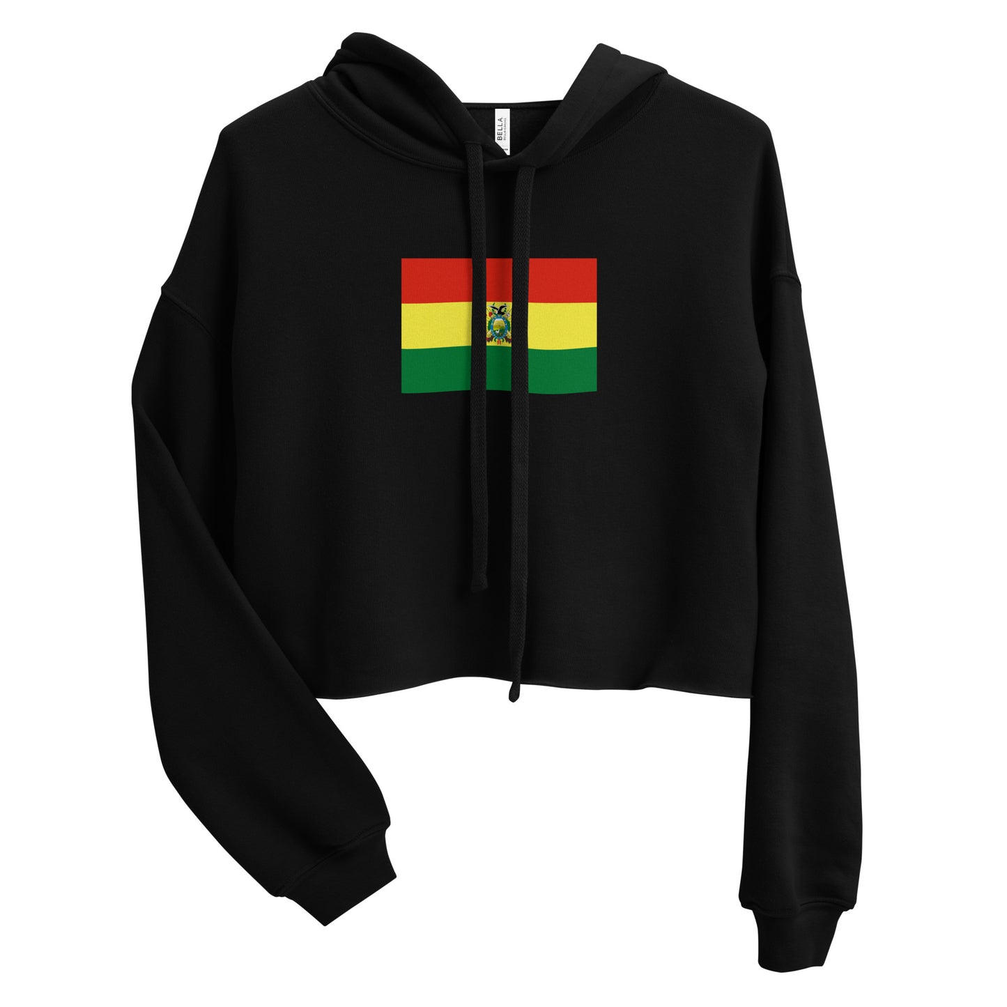 Bolivia Flag Crop Hoodie
