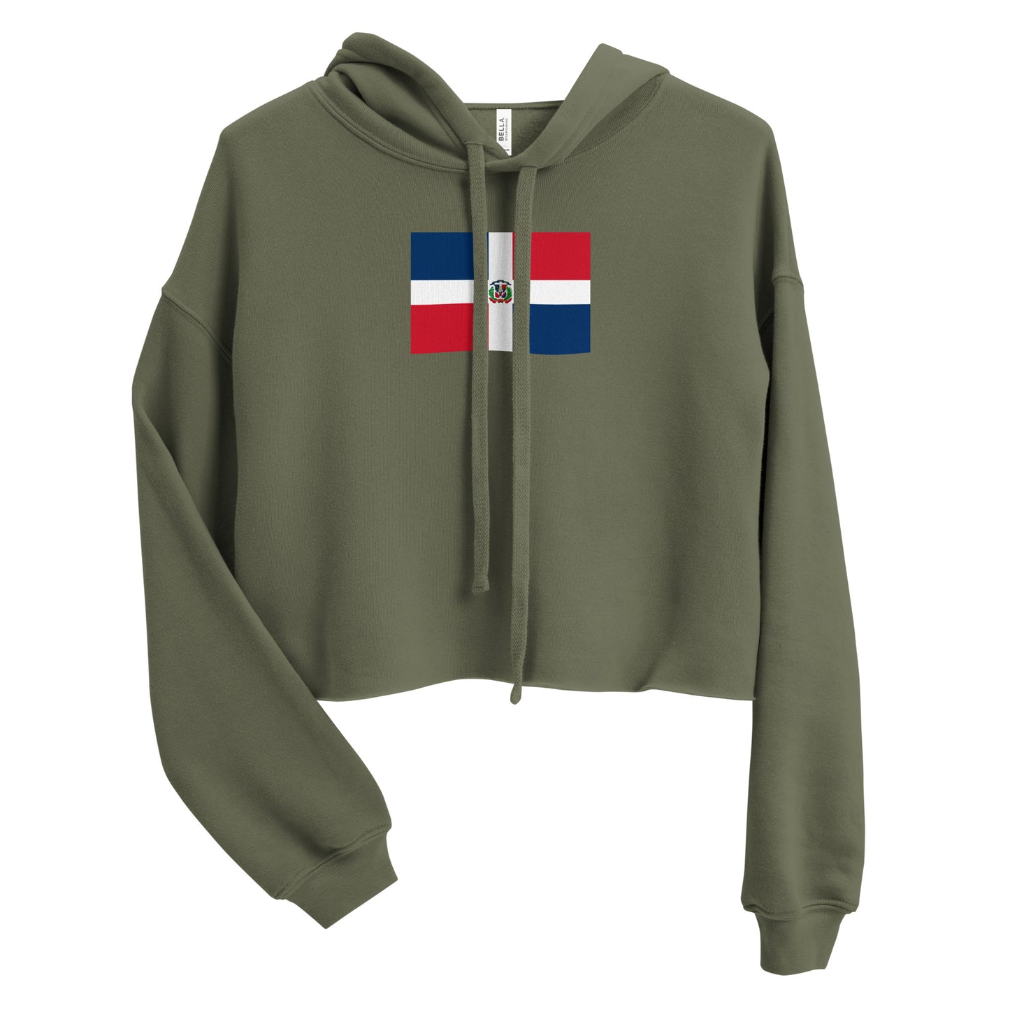 Dominican Republic Flag Crop Hoodie