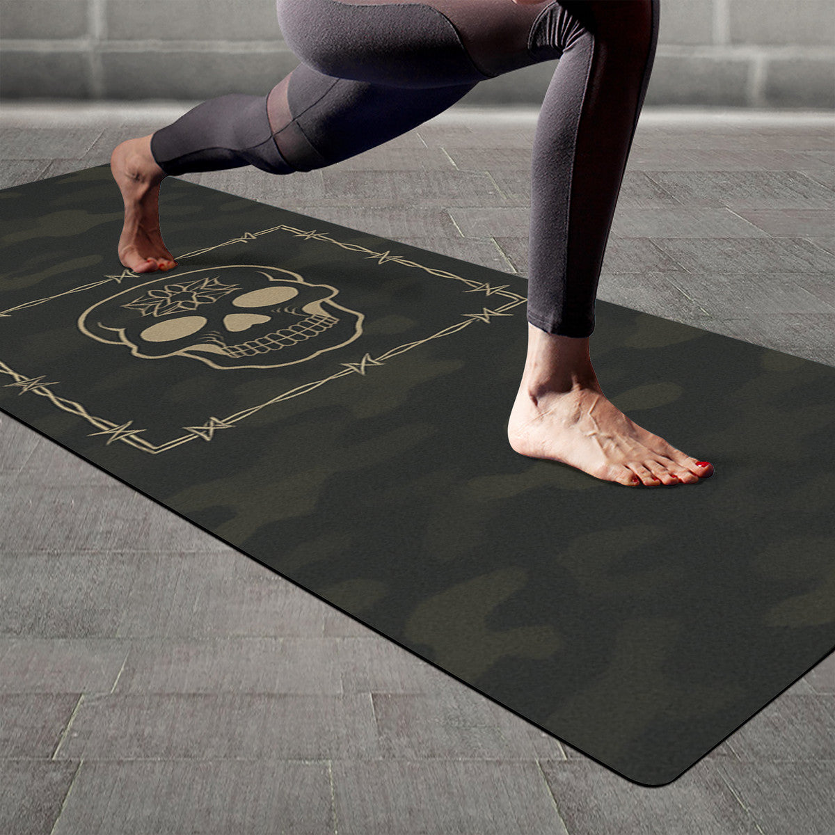 Rigeaux Skull Yoga Mat