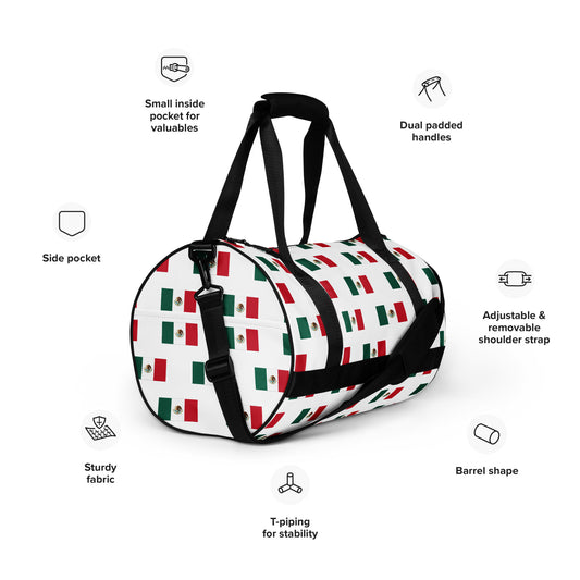 Mexico Flag gym bag