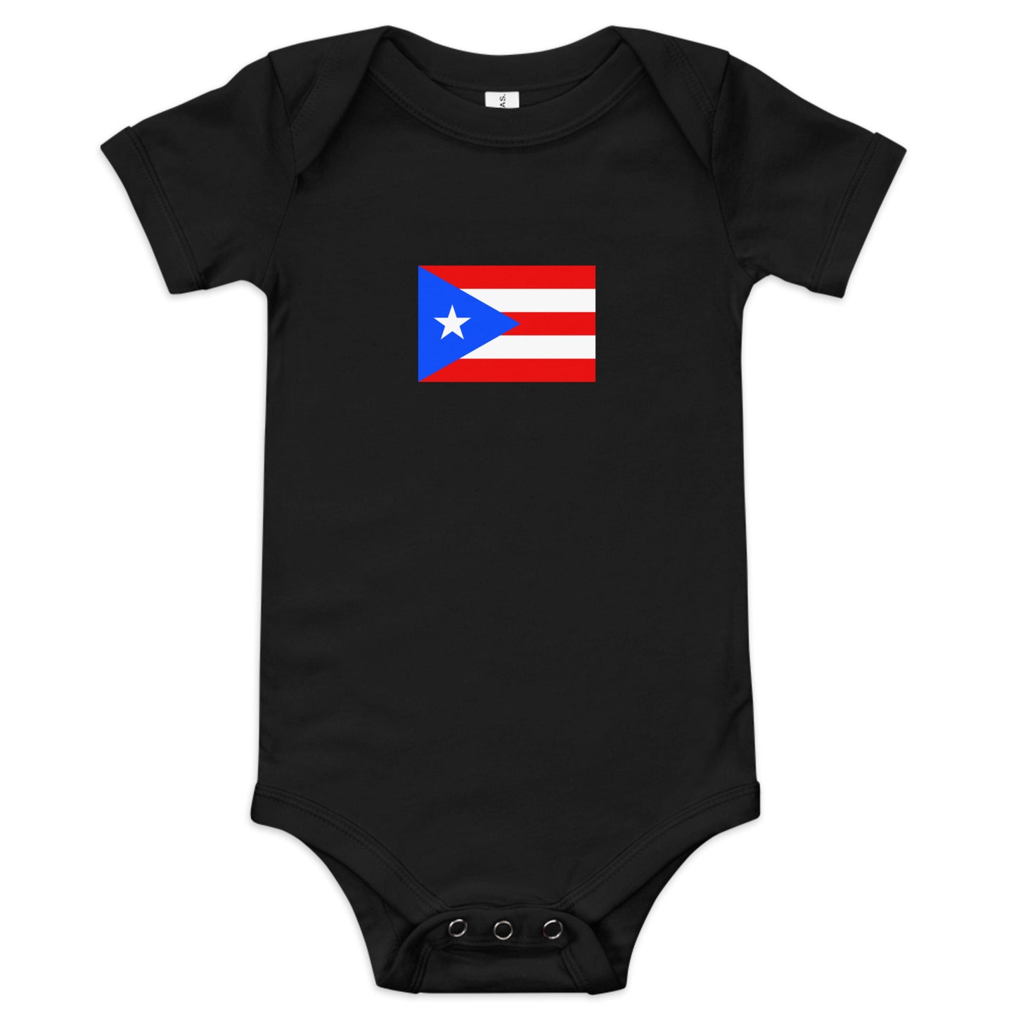 Puerto Rico Flag Baby short sleeve one piece
