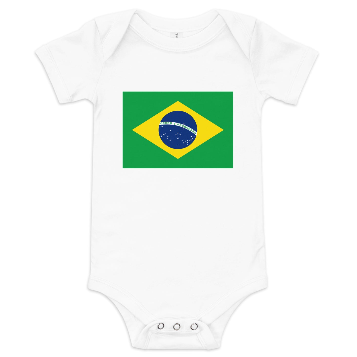 Brazilian Flag Baby short sleeve one piece