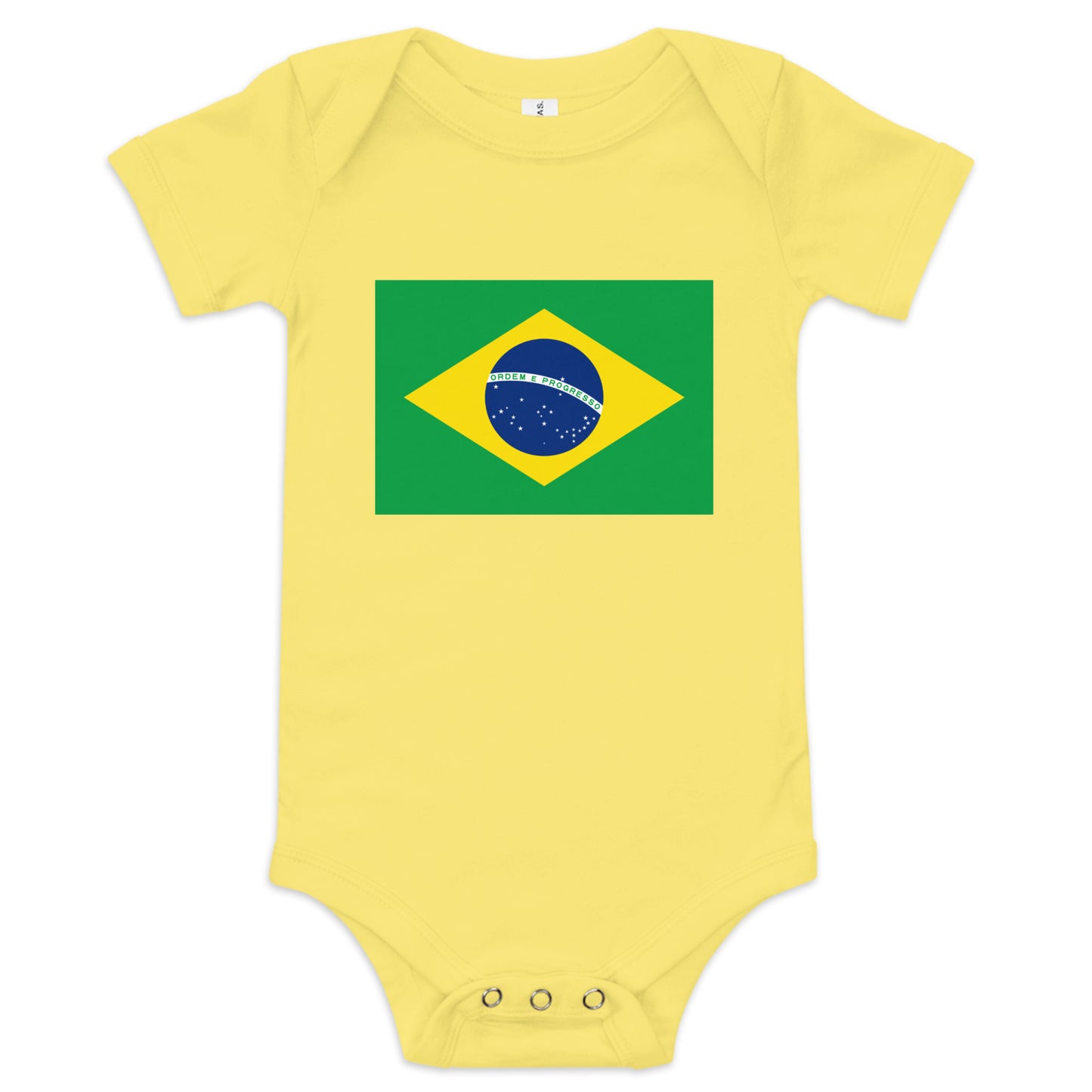 Brazilian Flag Baby short sleeve one piece
