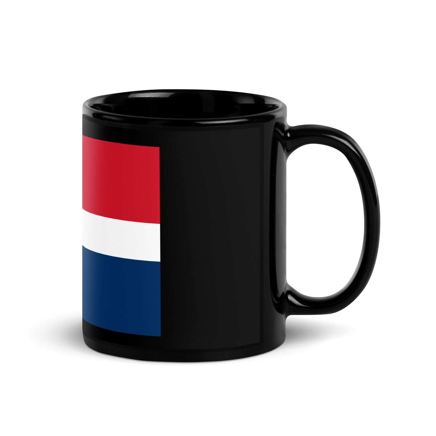 Dominican Republic Flag Black Glossy Mug
