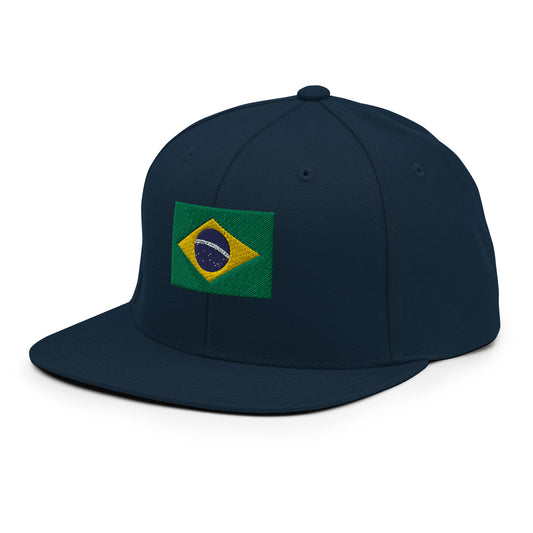 Brazilian Flag Snapback Hat