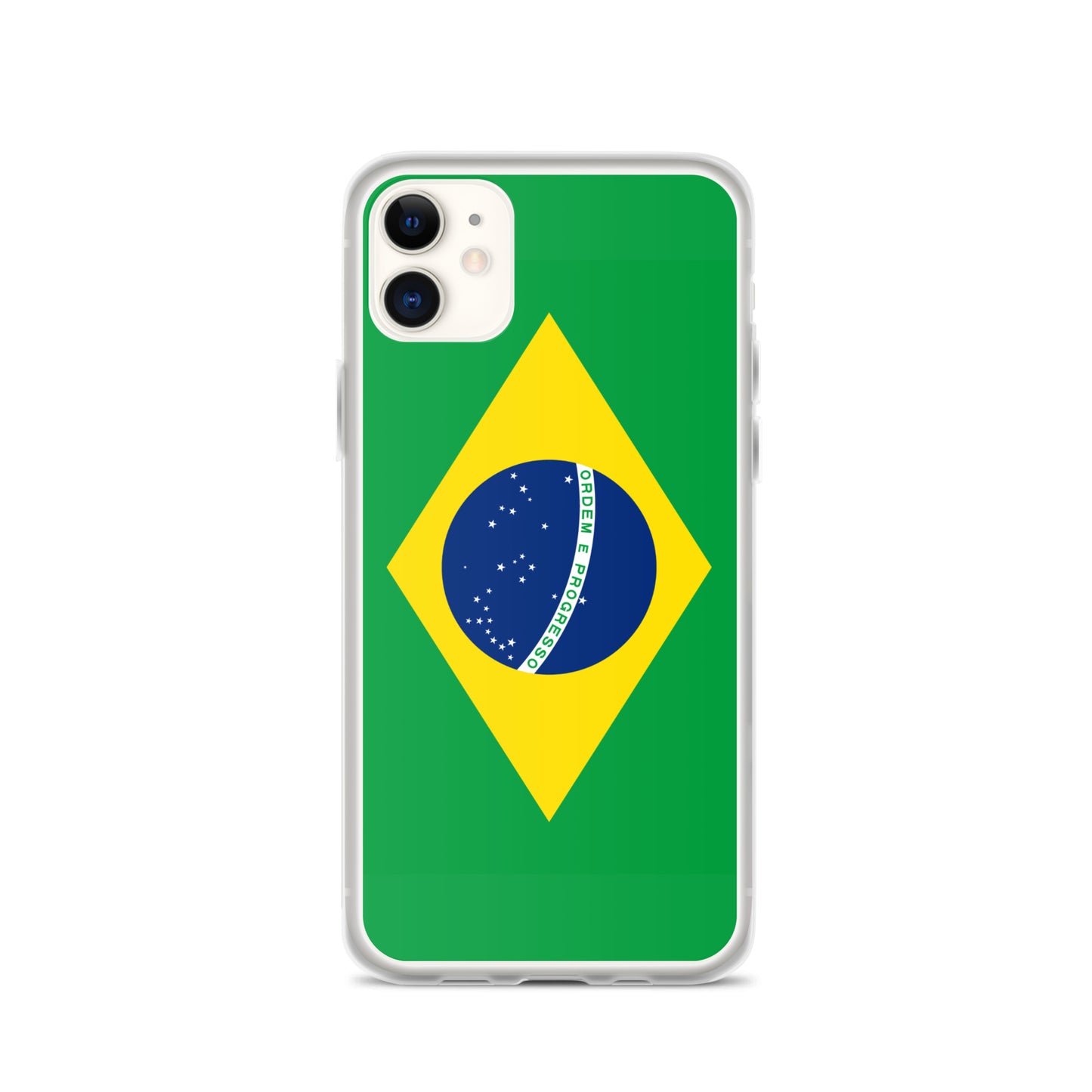 Braziilian Flag Clear Case for iPhone®