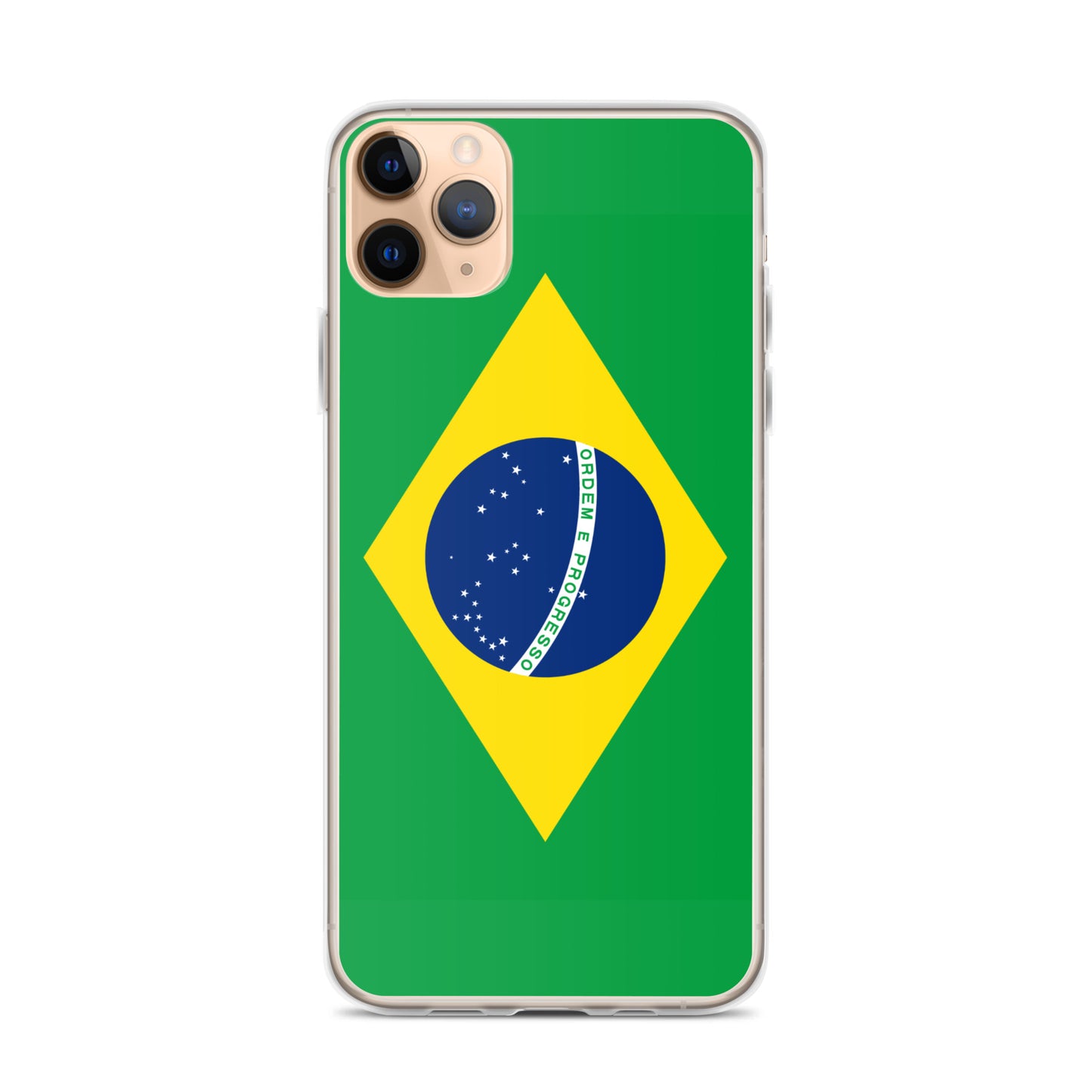 Braziilian Flag Clear Case for iPhone®