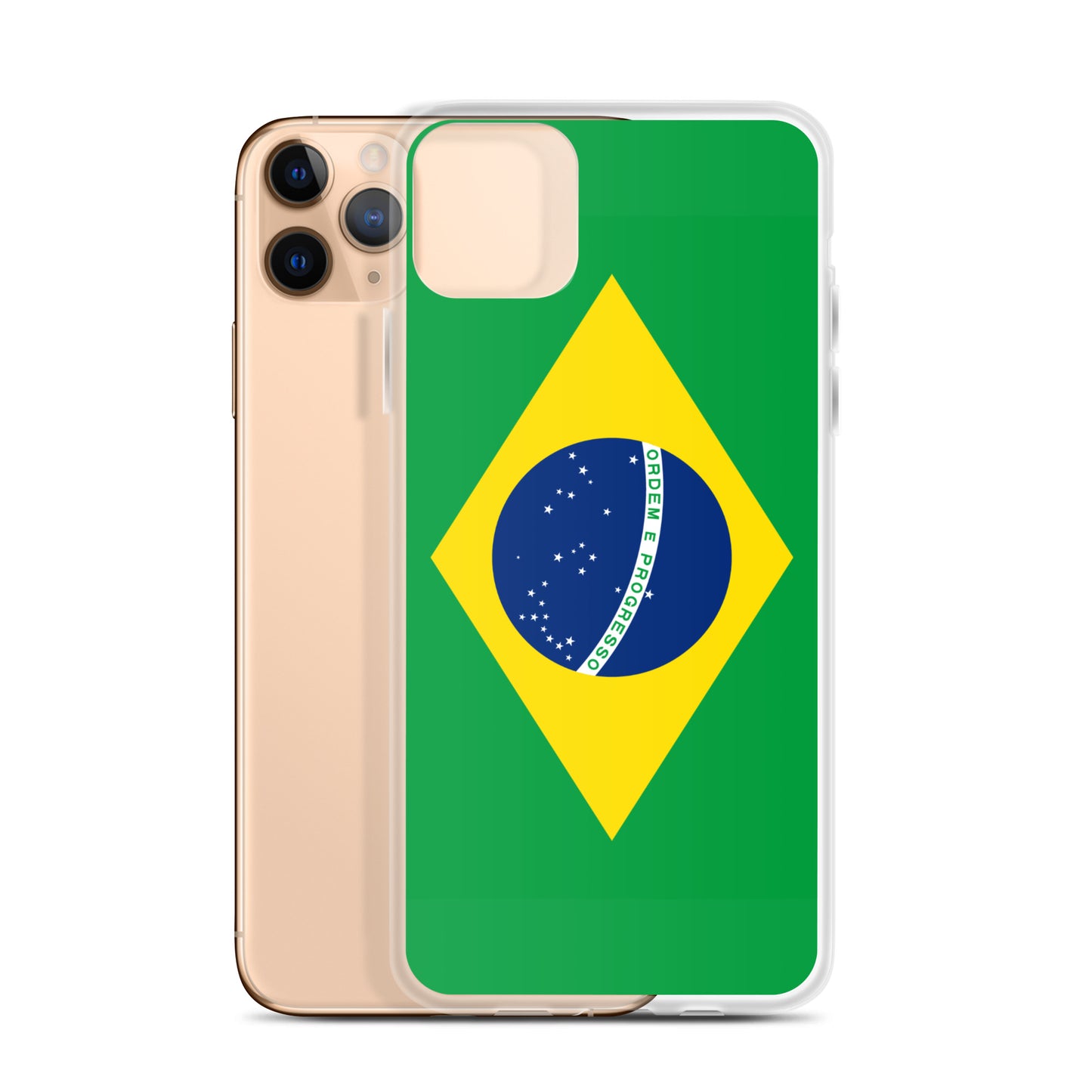 Braziilian Flag Clear Case for iPhone®