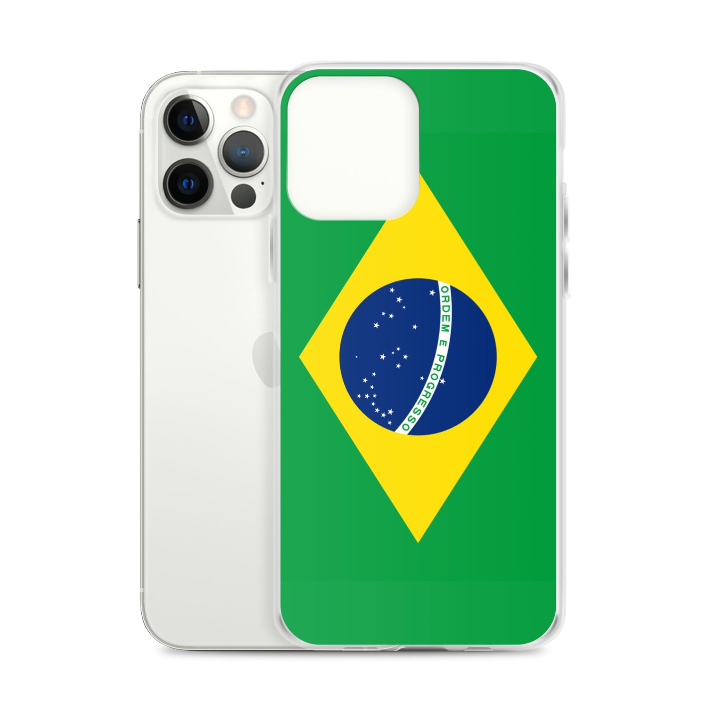 Braziilian Flag Clear Case for iPhone®