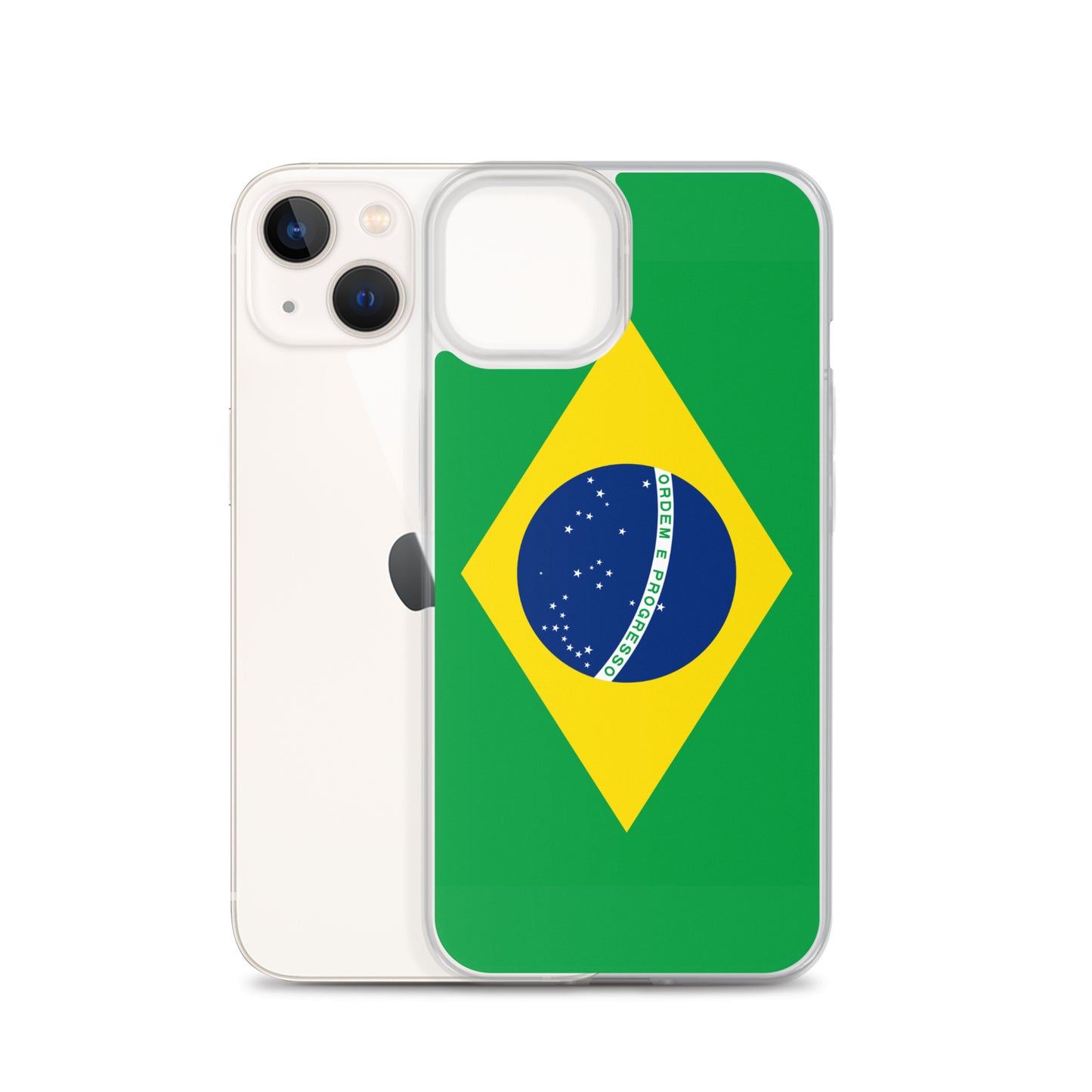 Braziilian Flag Clear Case for iPhone®