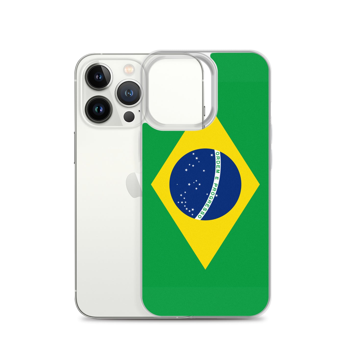 Braziilian Flag Clear Case for iPhone®