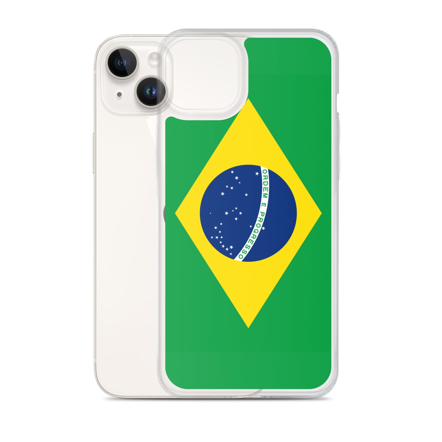 Braziilian Flag Clear Case for iPhone®