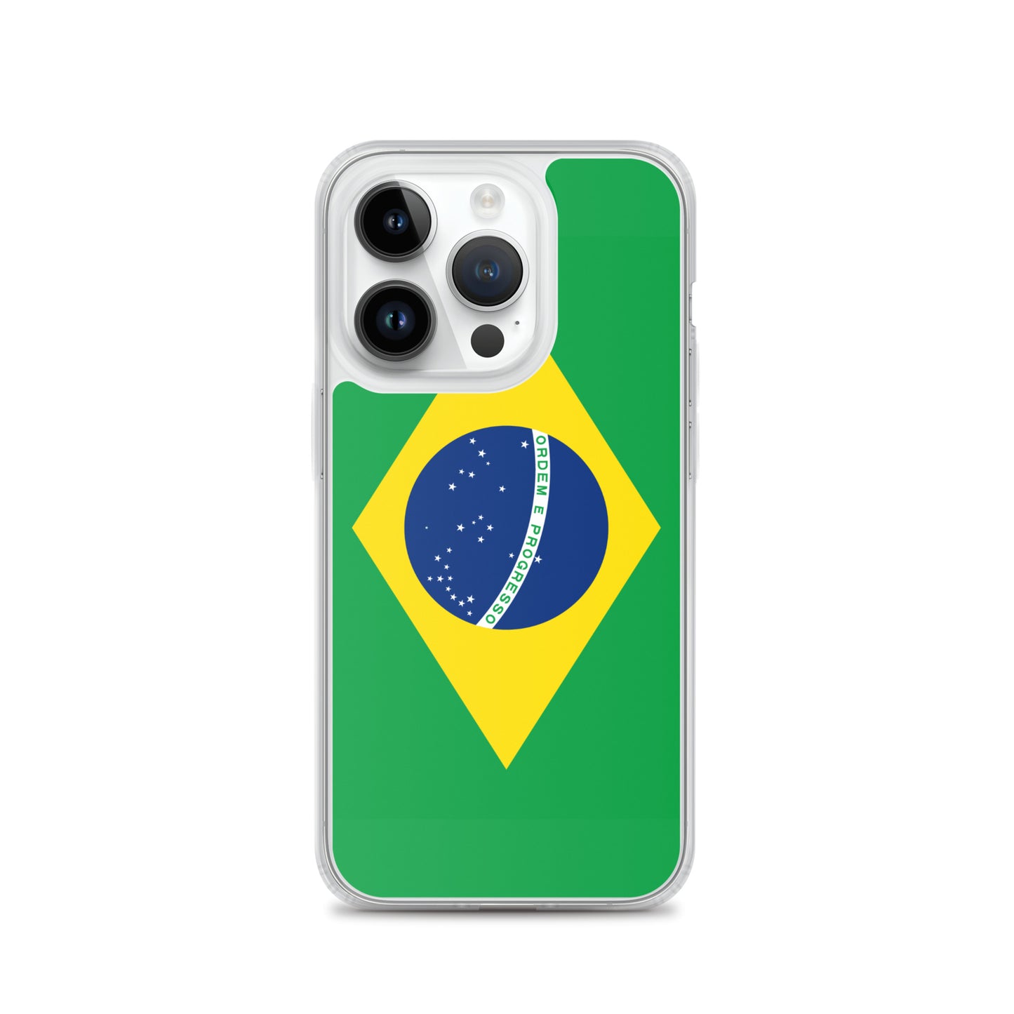 Braziilian Flag Clear Case for iPhone®