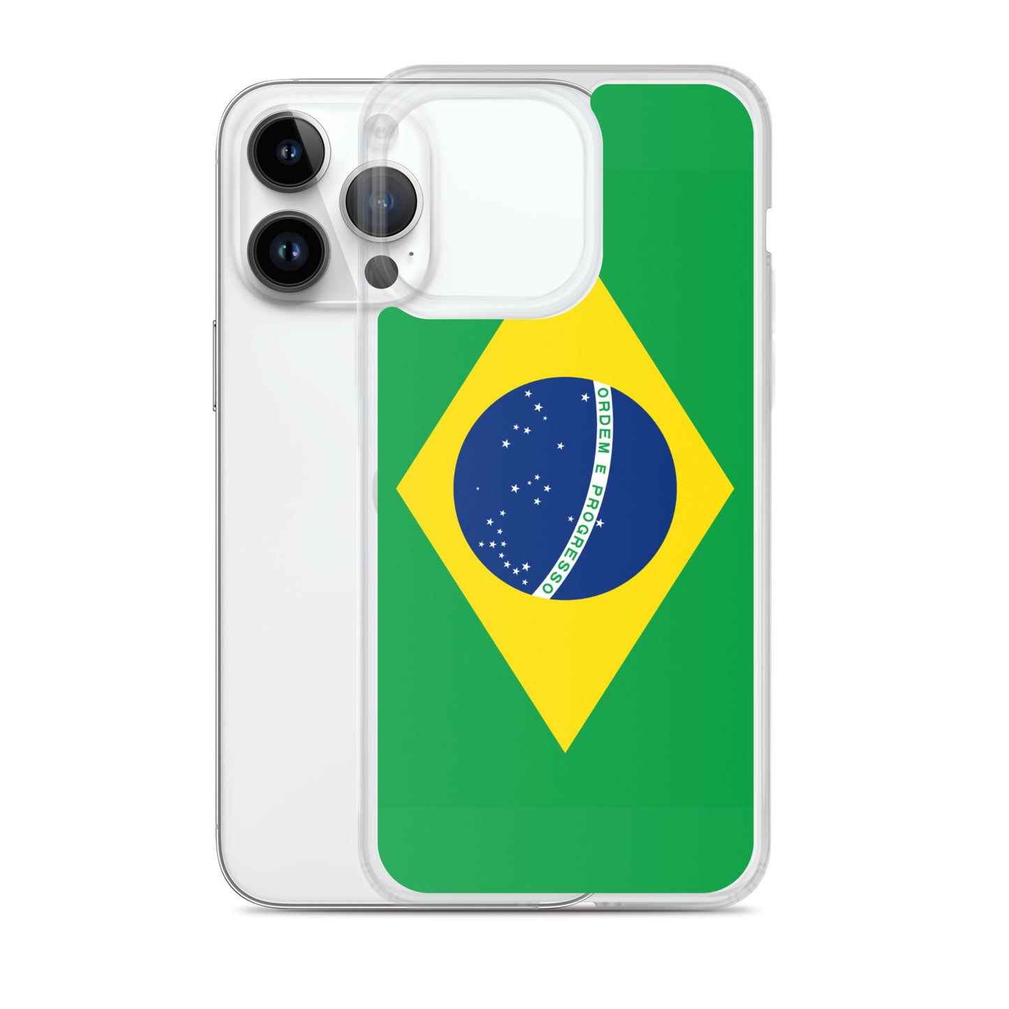 Braziilian Flag Clear Case for iPhone®