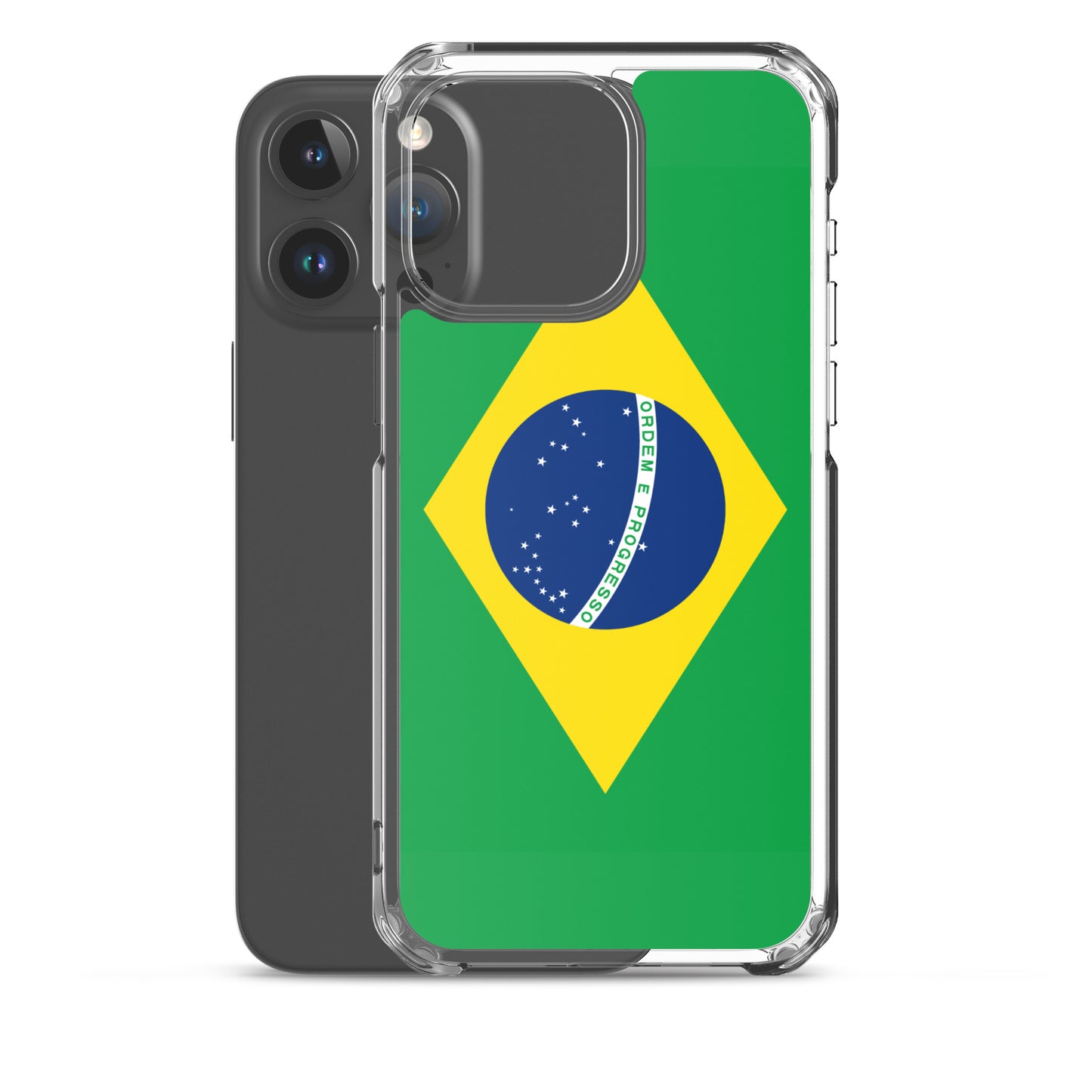 Braziilian Flag Clear Case for iPhone®