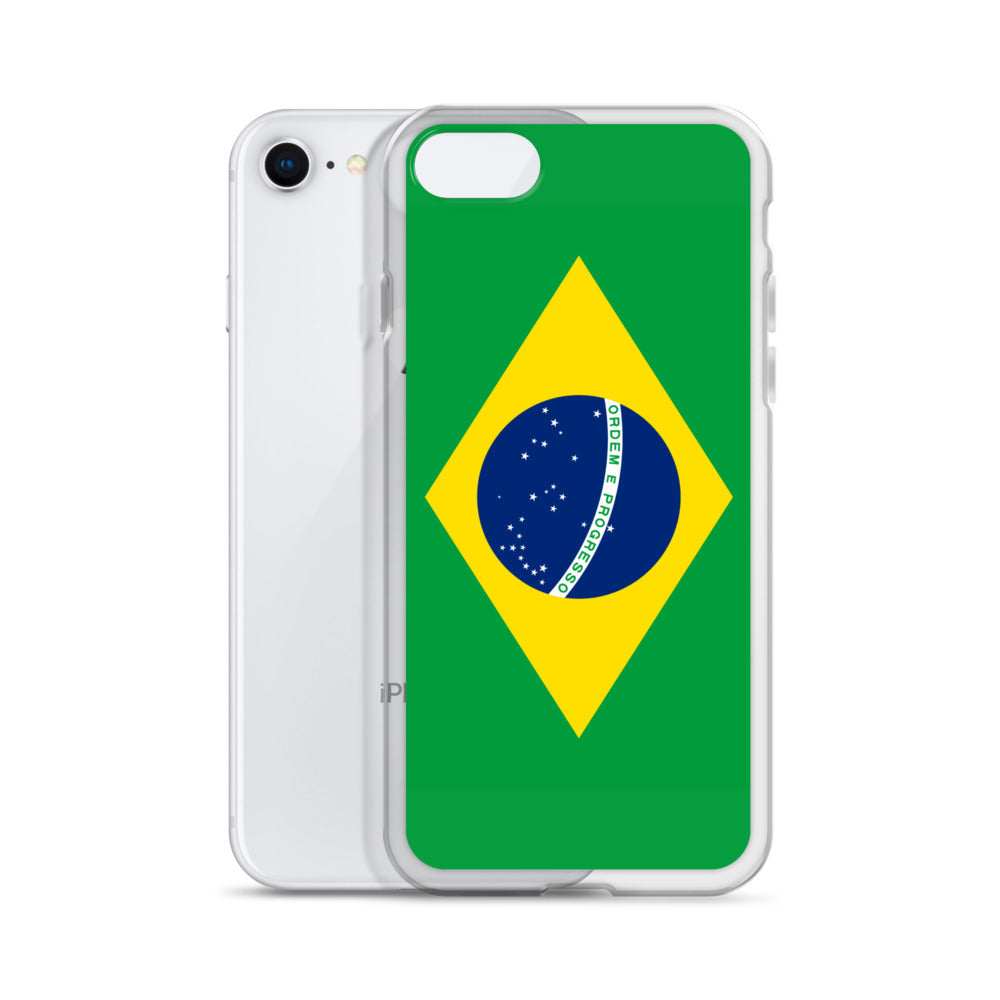Braziilian Flag Clear Case for iPhone®