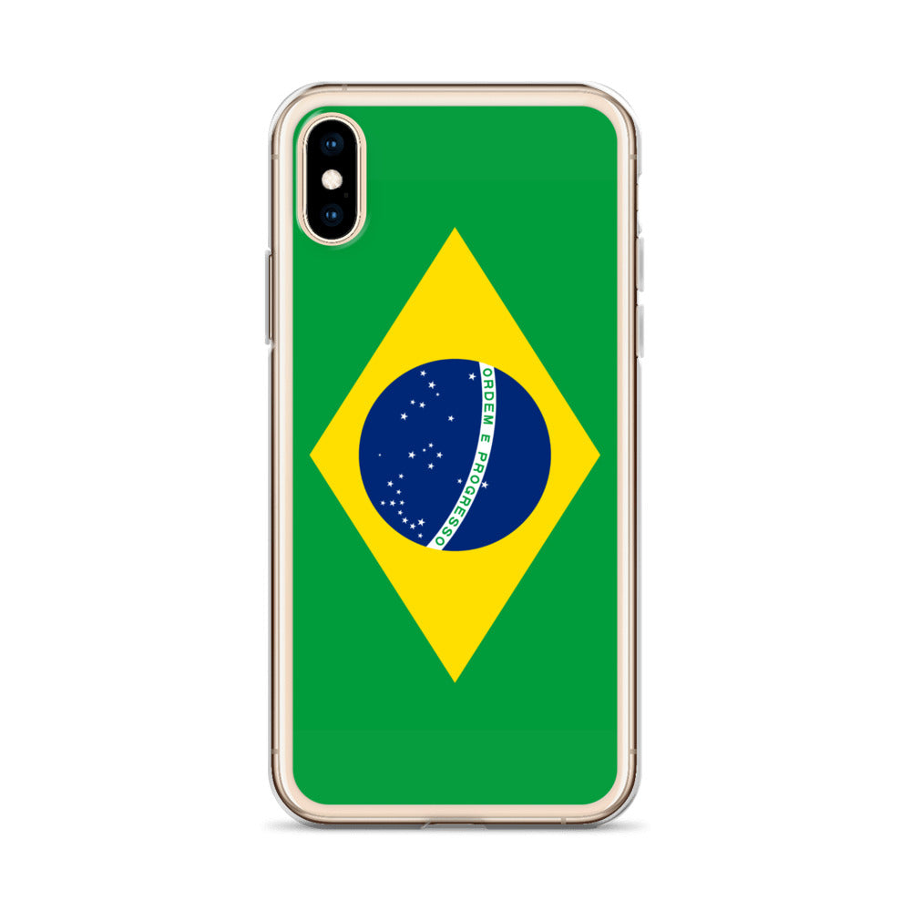 Braziilian Flag Clear Case for iPhone®