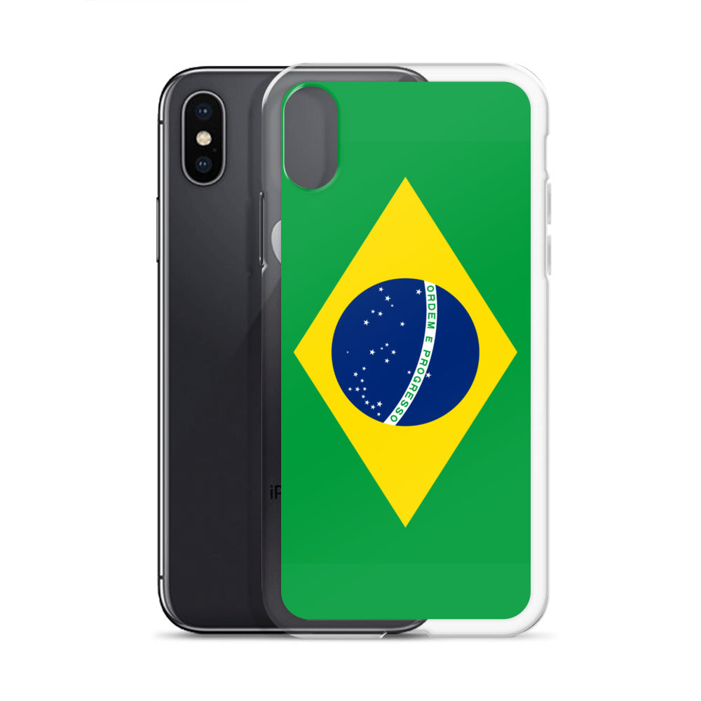 Braziilian Flag Clear Case for iPhone®