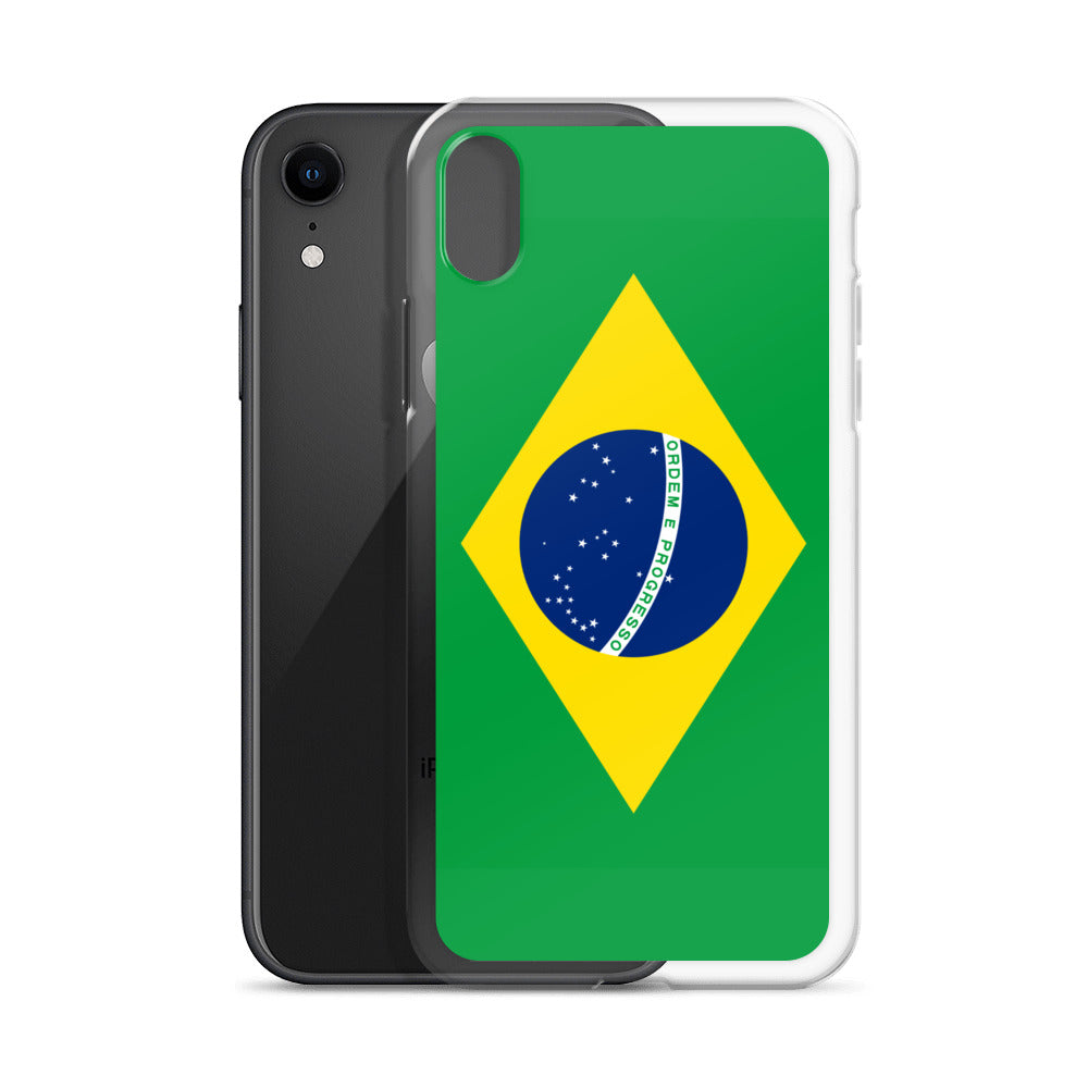 Braziilian Flag Clear Case for iPhone®