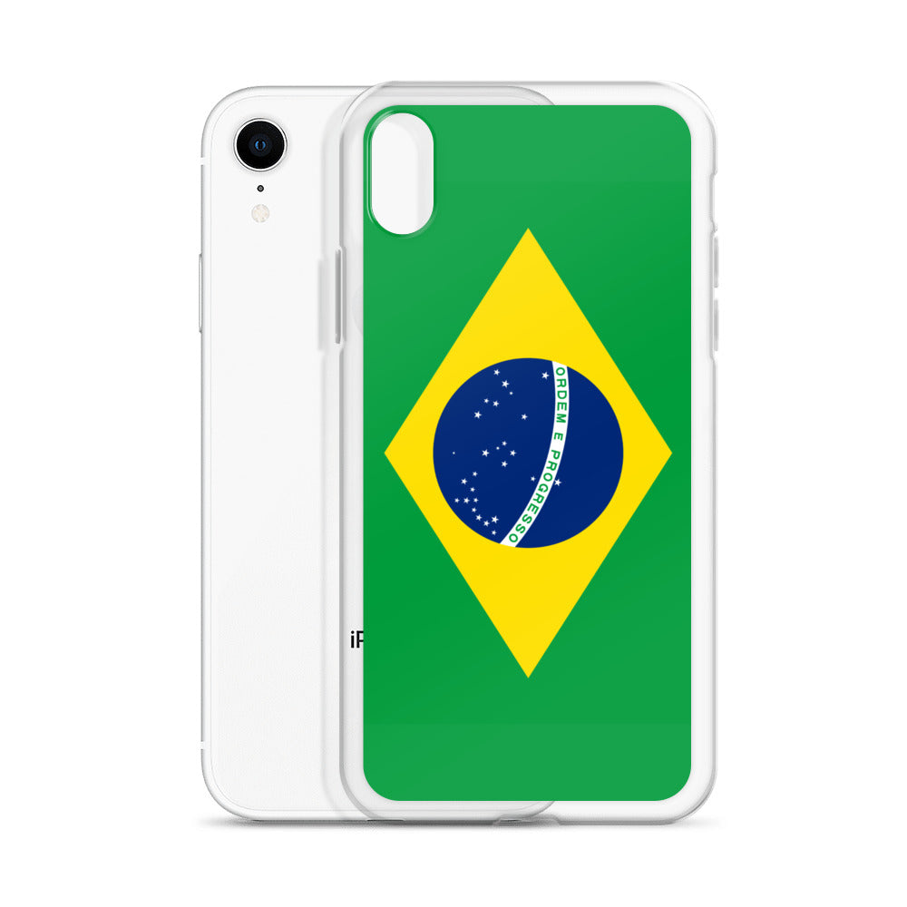 Braziilian Flag Clear Case for iPhone®
