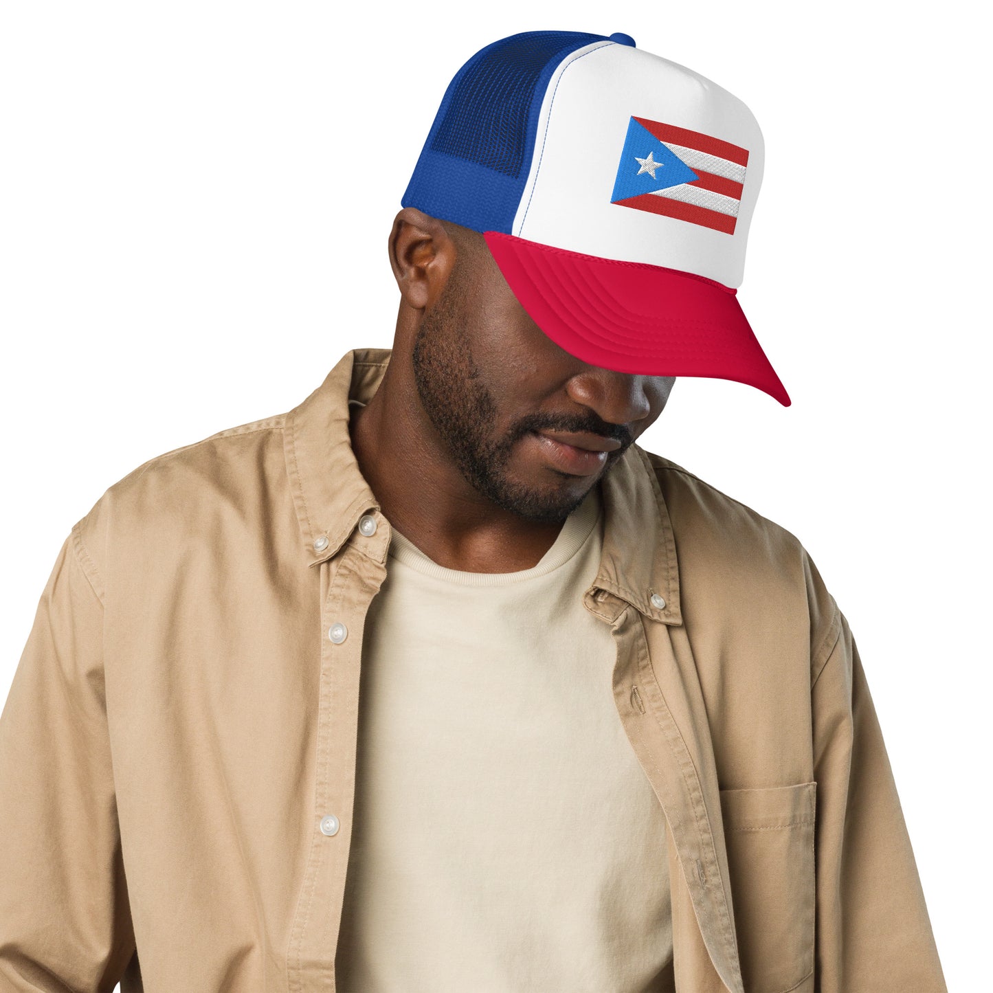 Puerto Rico Flag Foam trucker hat