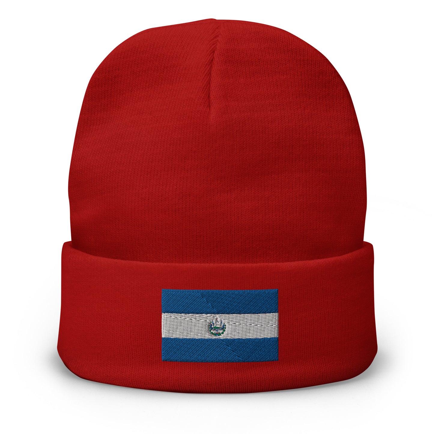 El salvador Flag Embroidered Beanie