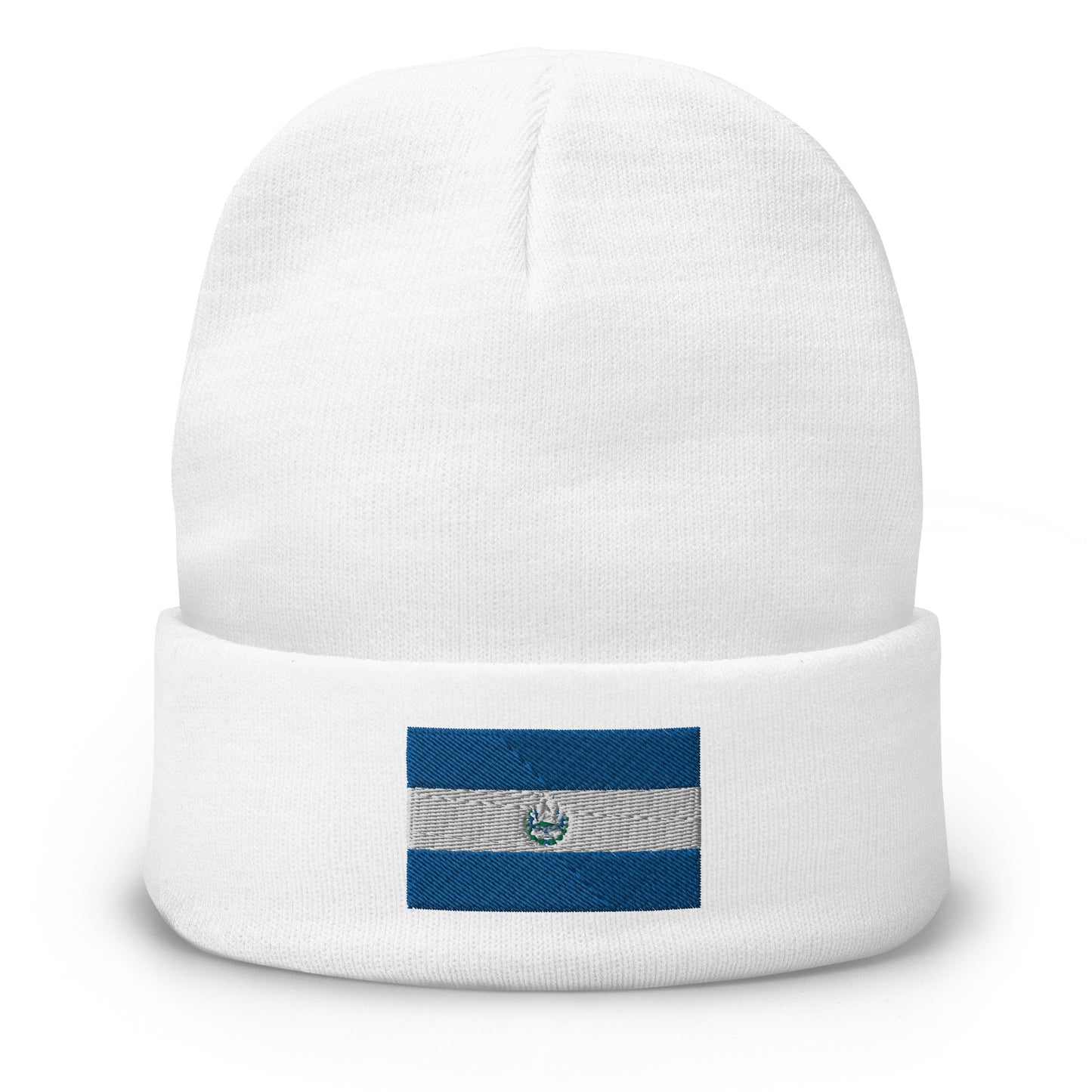 El salvador Flag Embroidered Beanie