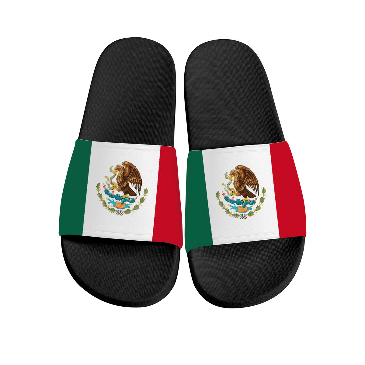 Mexico Men's Slide Sandals - Black