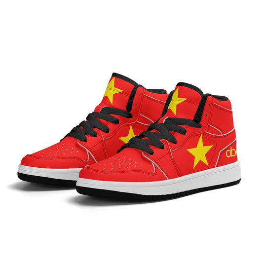 Matteo's Children High-Top Synthetic Leather Sneakers