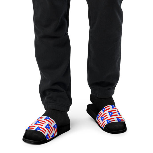 Puerto Rico Flag Men’s slides