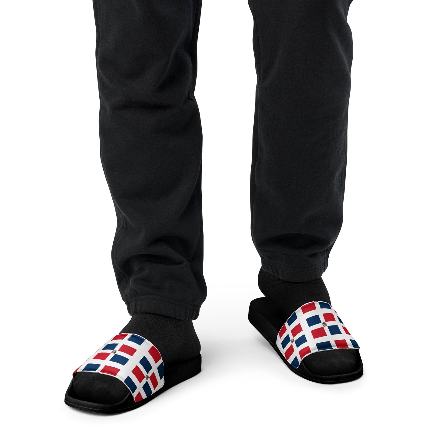 Dominican Republic Flag Men’s slides