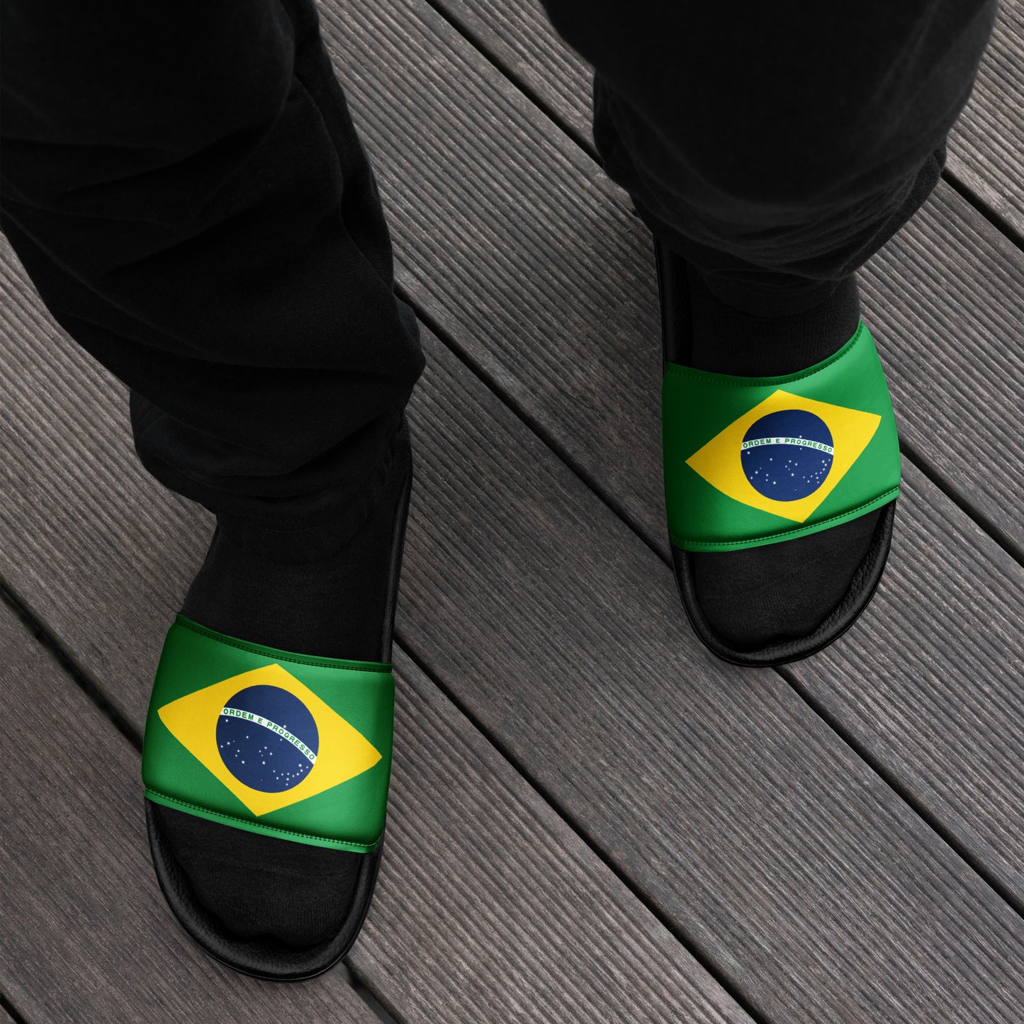 Brazil Flag Men’s slides
