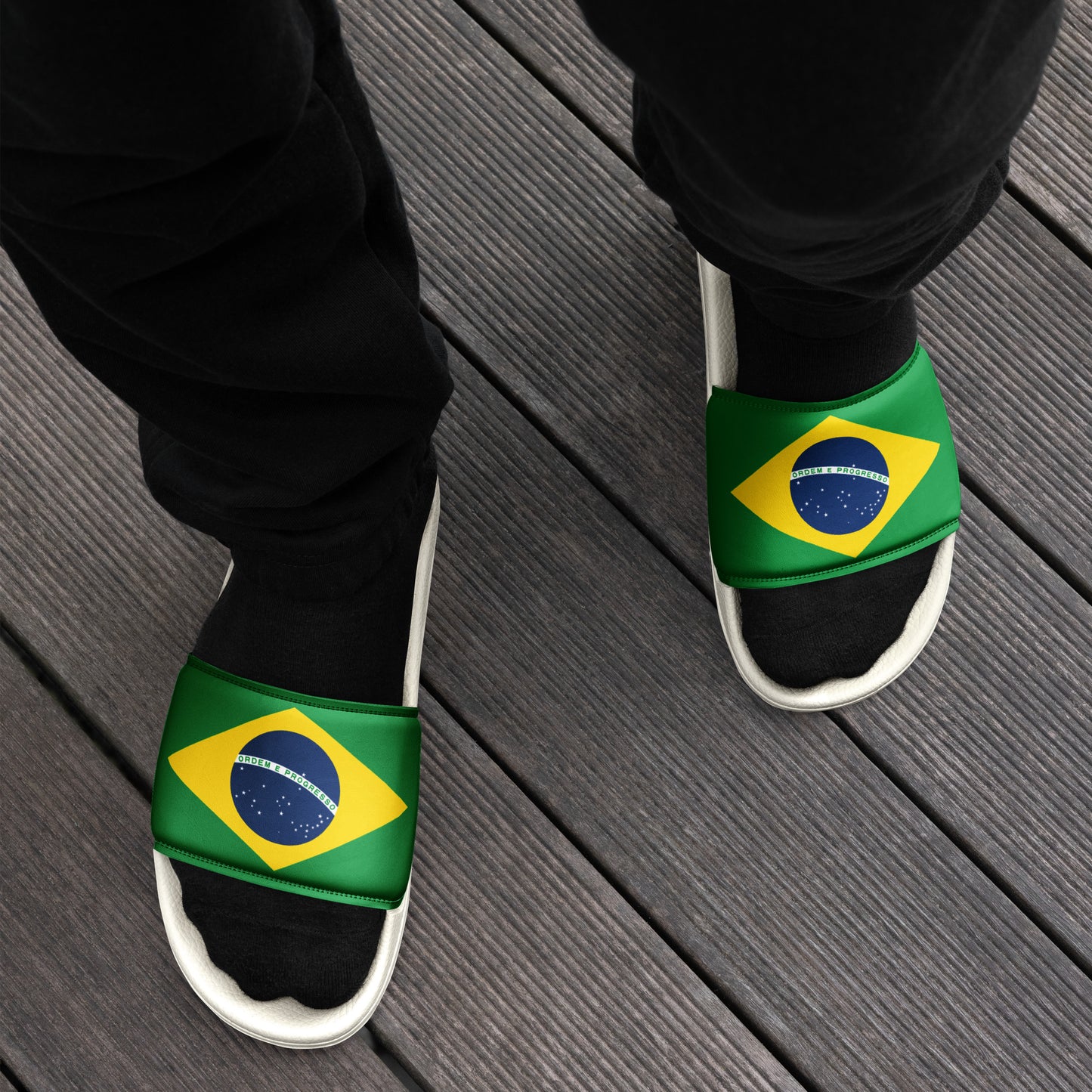 Brazil Flag Men’s slides