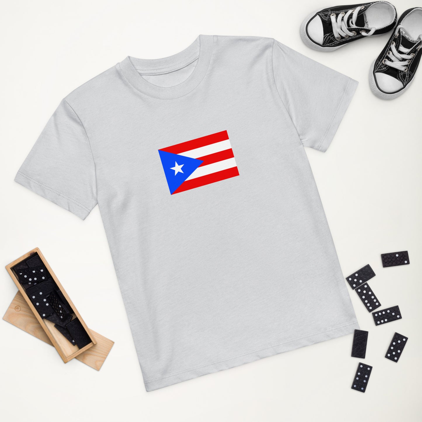 Puerto Rico Flag Organic cotton kids t-shirt