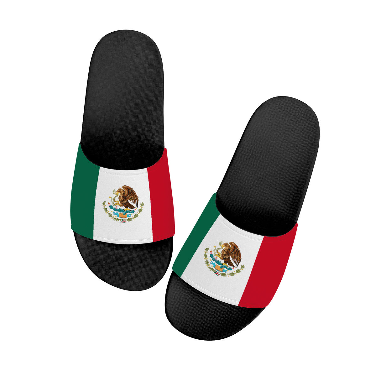 Mexico Men's Slide Sandals - Black