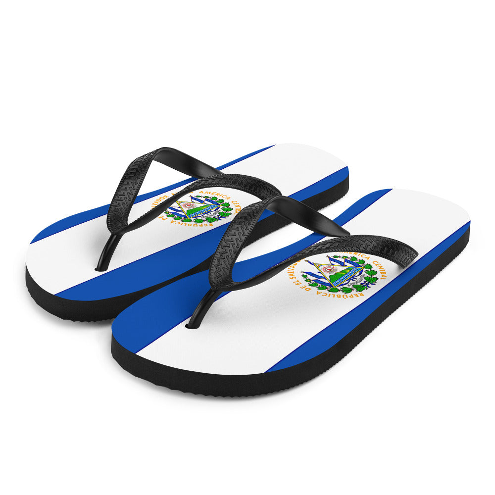 El Salvador Flag Flip-Flops