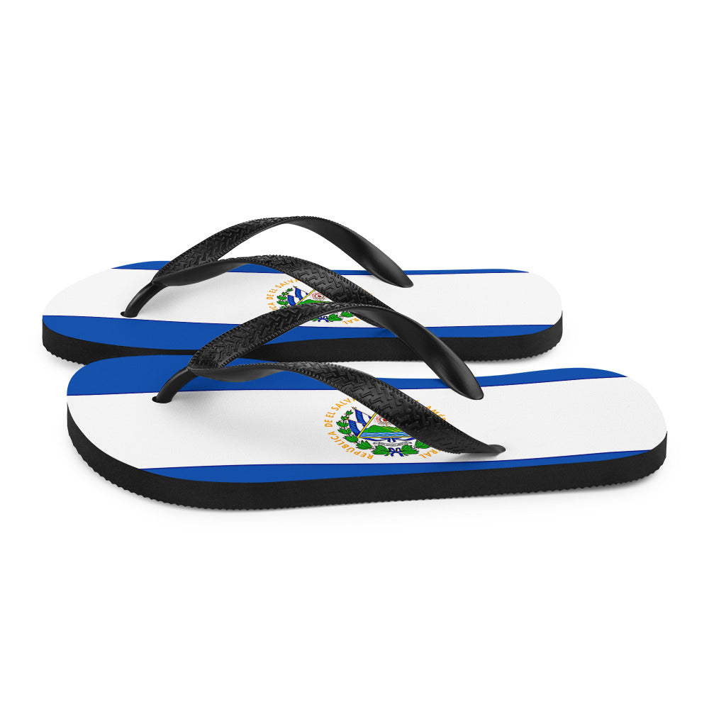 El Salvador Flag Flip-Flops