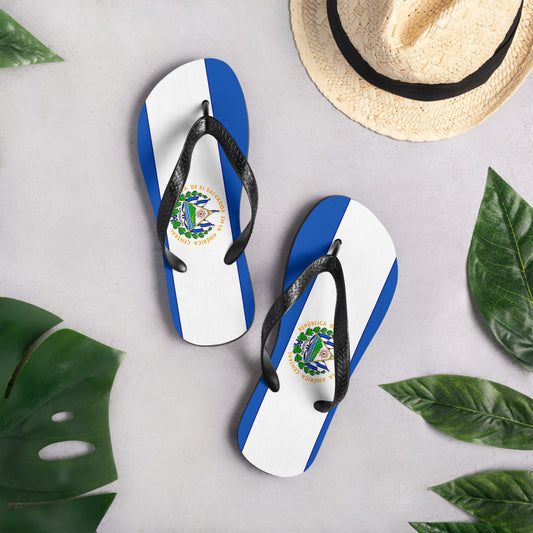 El Salvador Flag Flip-Flops