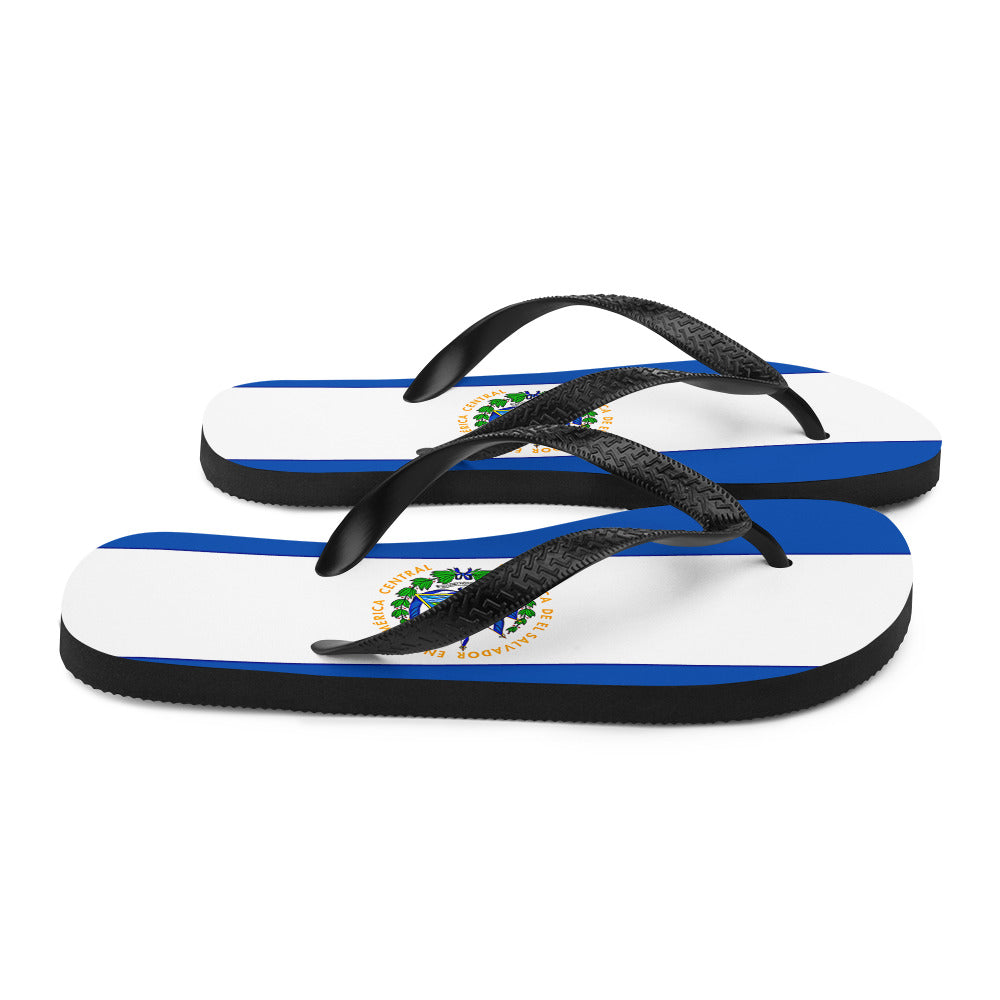 El Salvador Flag Flip-Flops