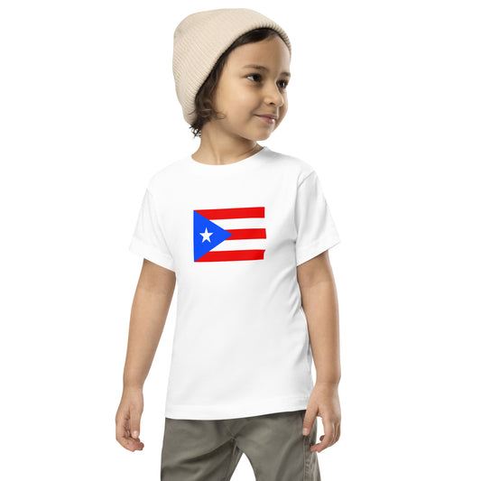 Puerto Rico Flag Toddler Short Sleeve Tee