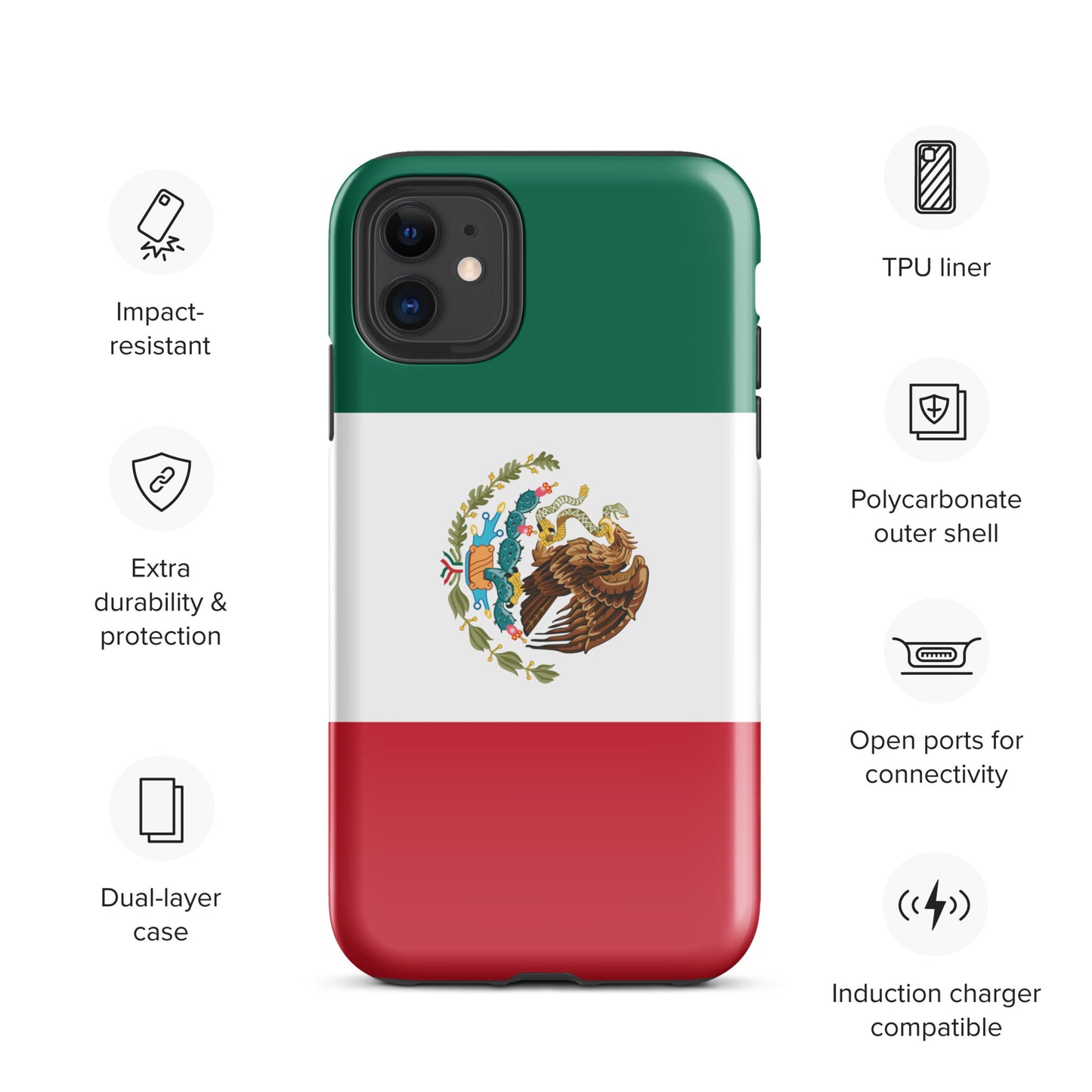 Mexico Flag Tough Case for iPhone®