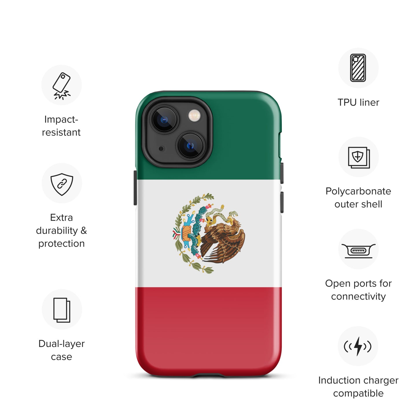 Mexico Flag Tough Case for iPhone®