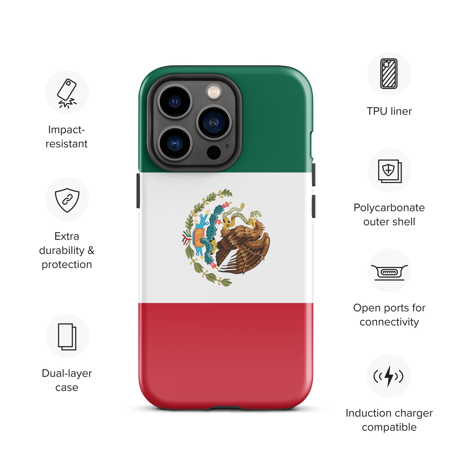 Mexico Flag Tough Case for iPhone®