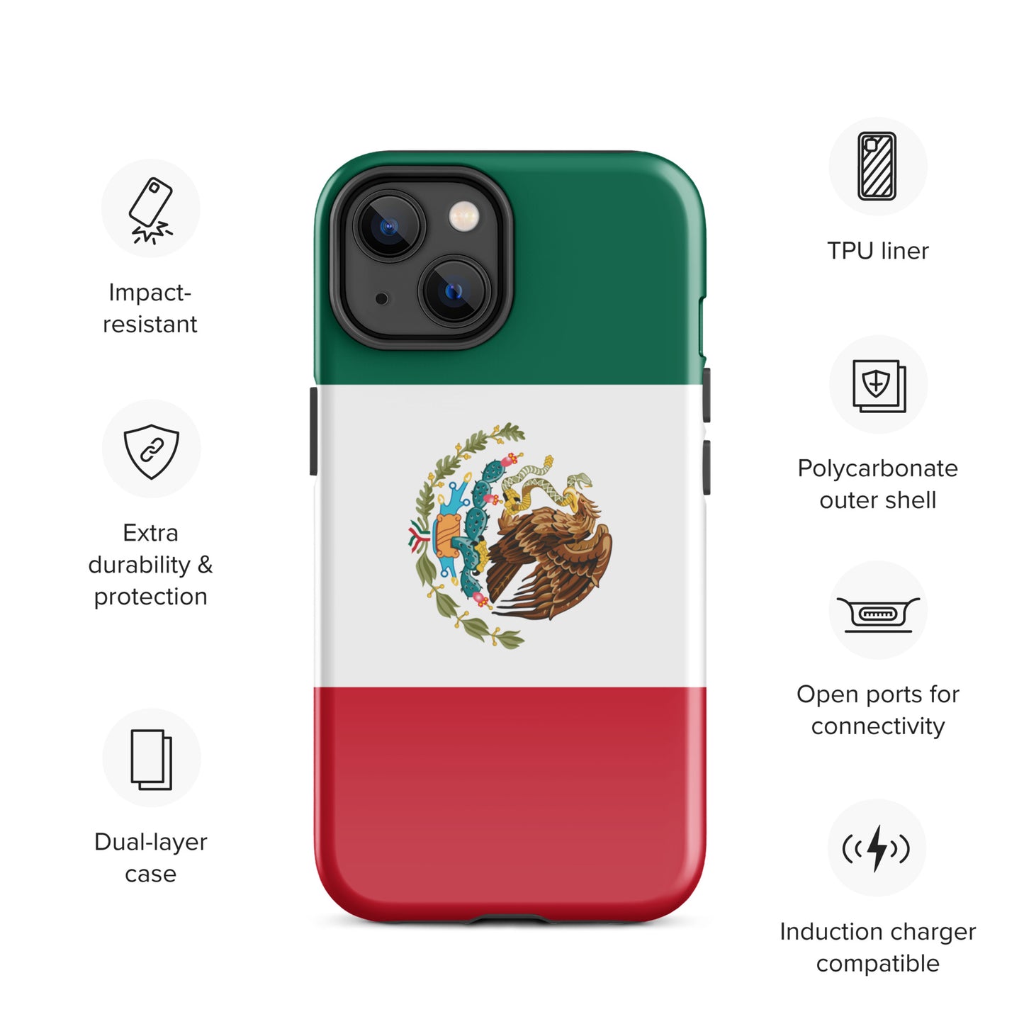 Mexico Flag Tough Case for iPhone®