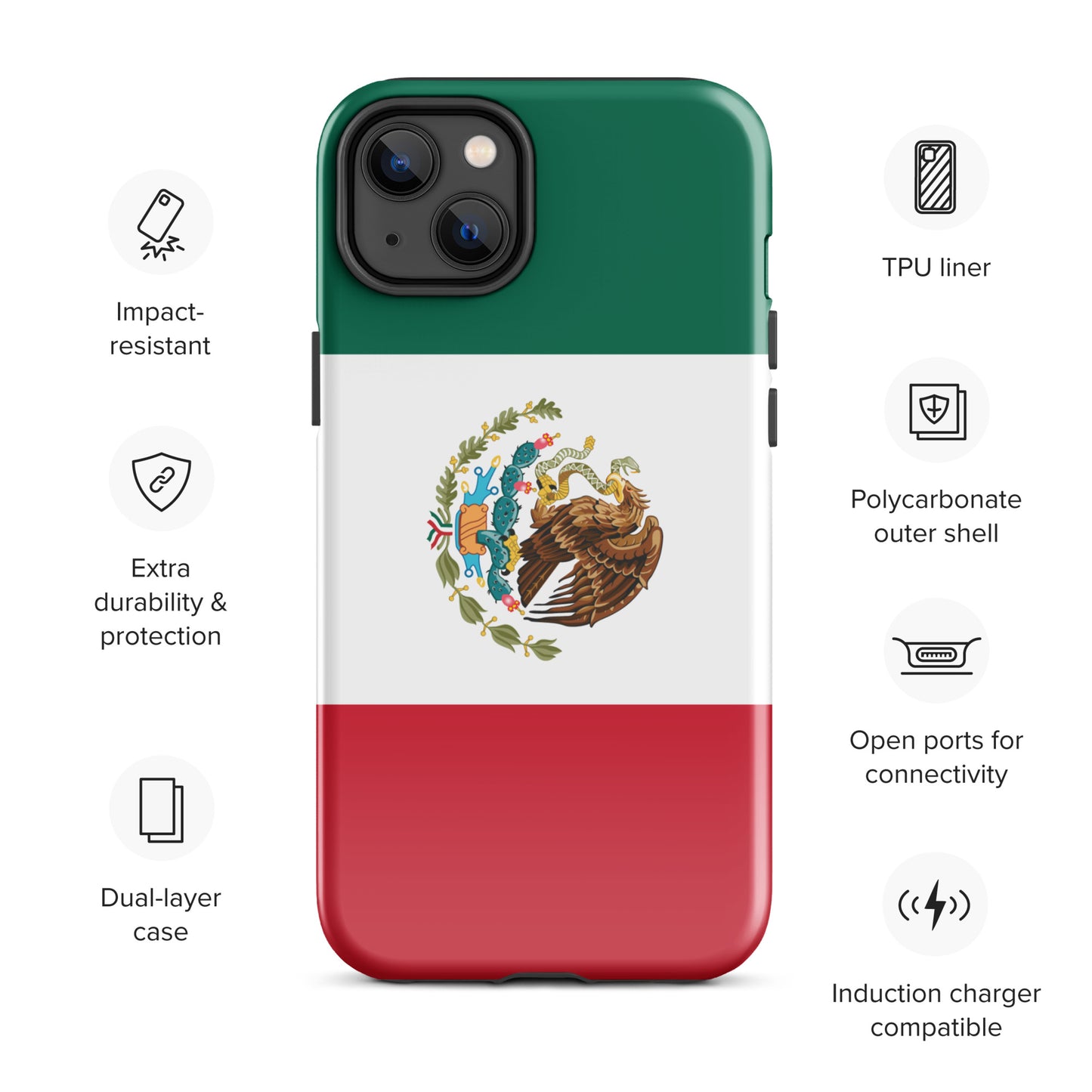 Mexico Flag Tough Case for iPhone®