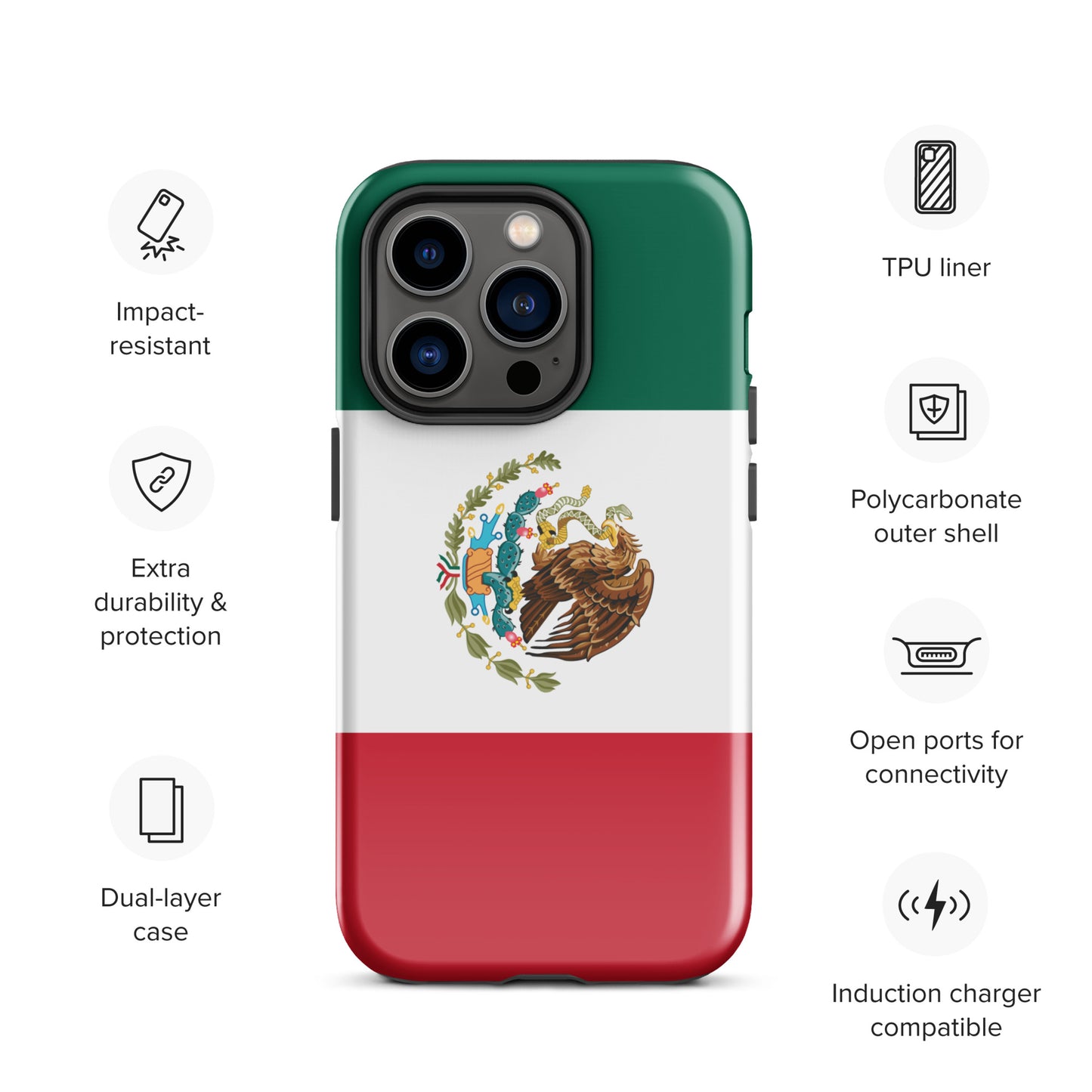 Mexico Flag Tough Case for iPhone®