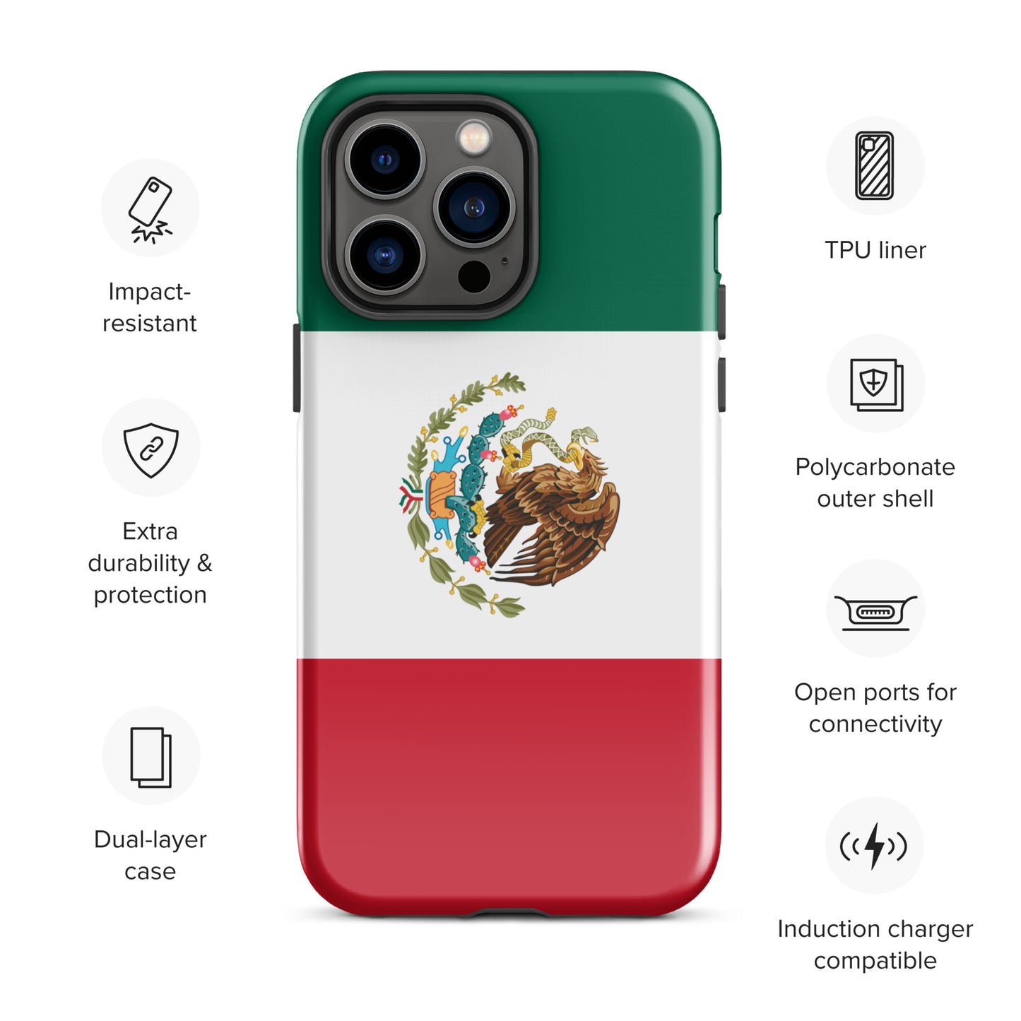 Mexico Flag Tough Case for iPhone®