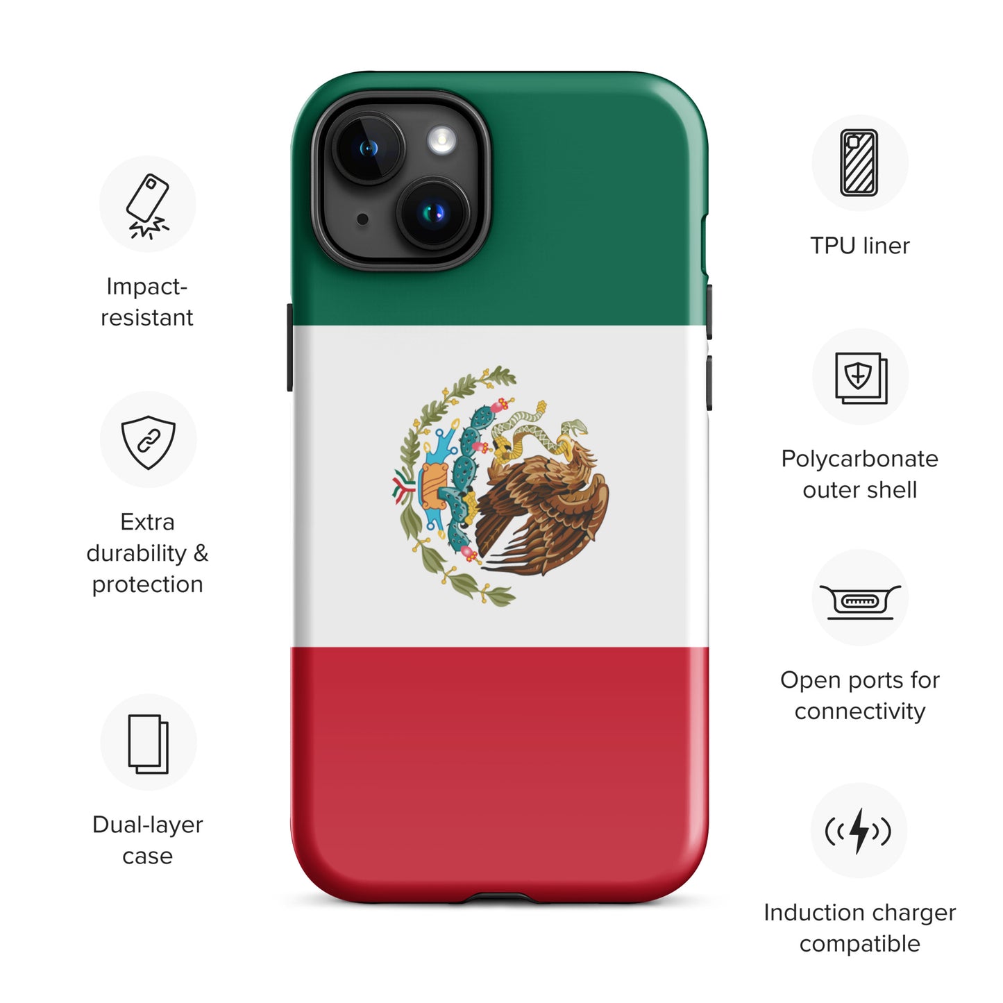Mexico Flag Tough Case for iPhone®