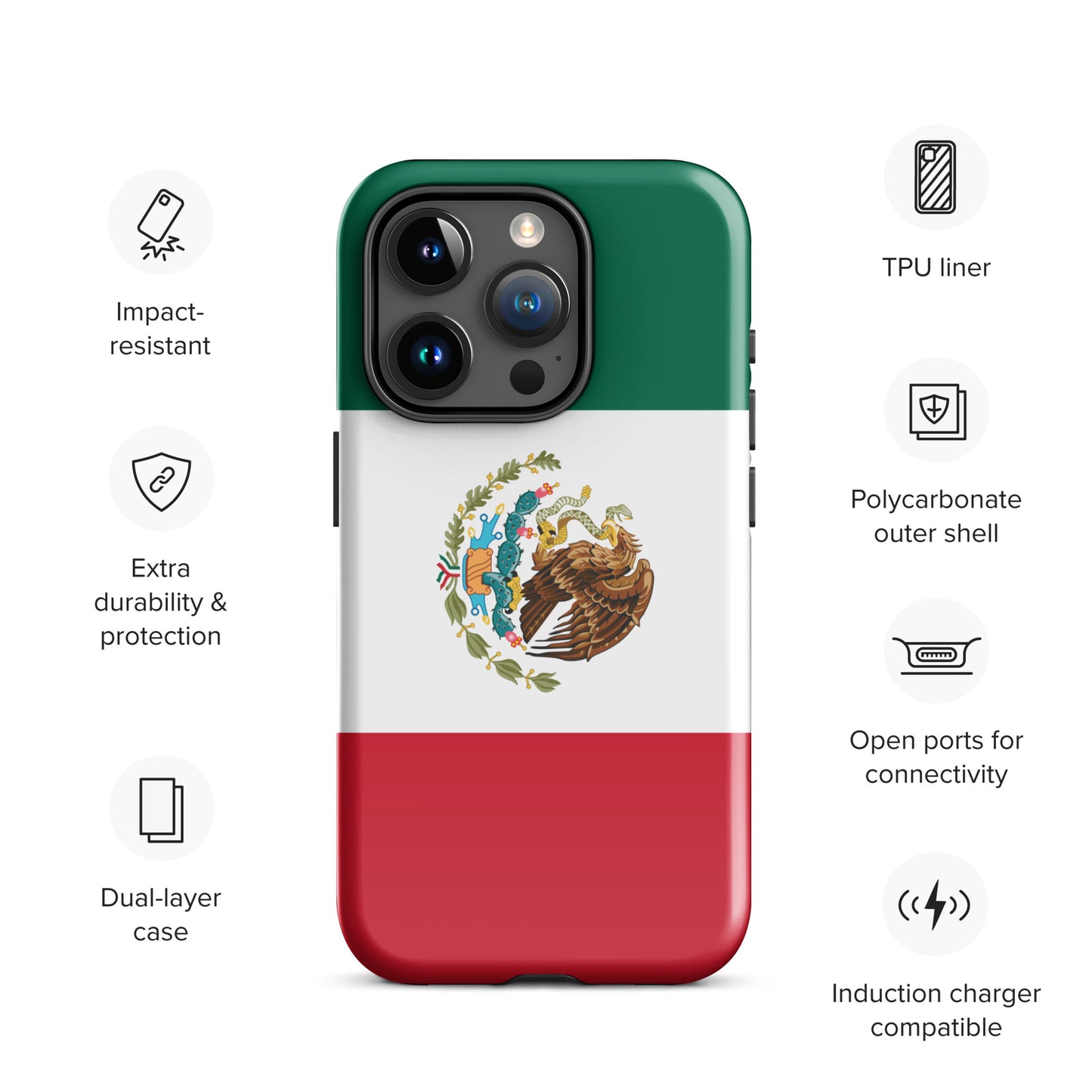 Mexico Flag Tough Case for iPhone®